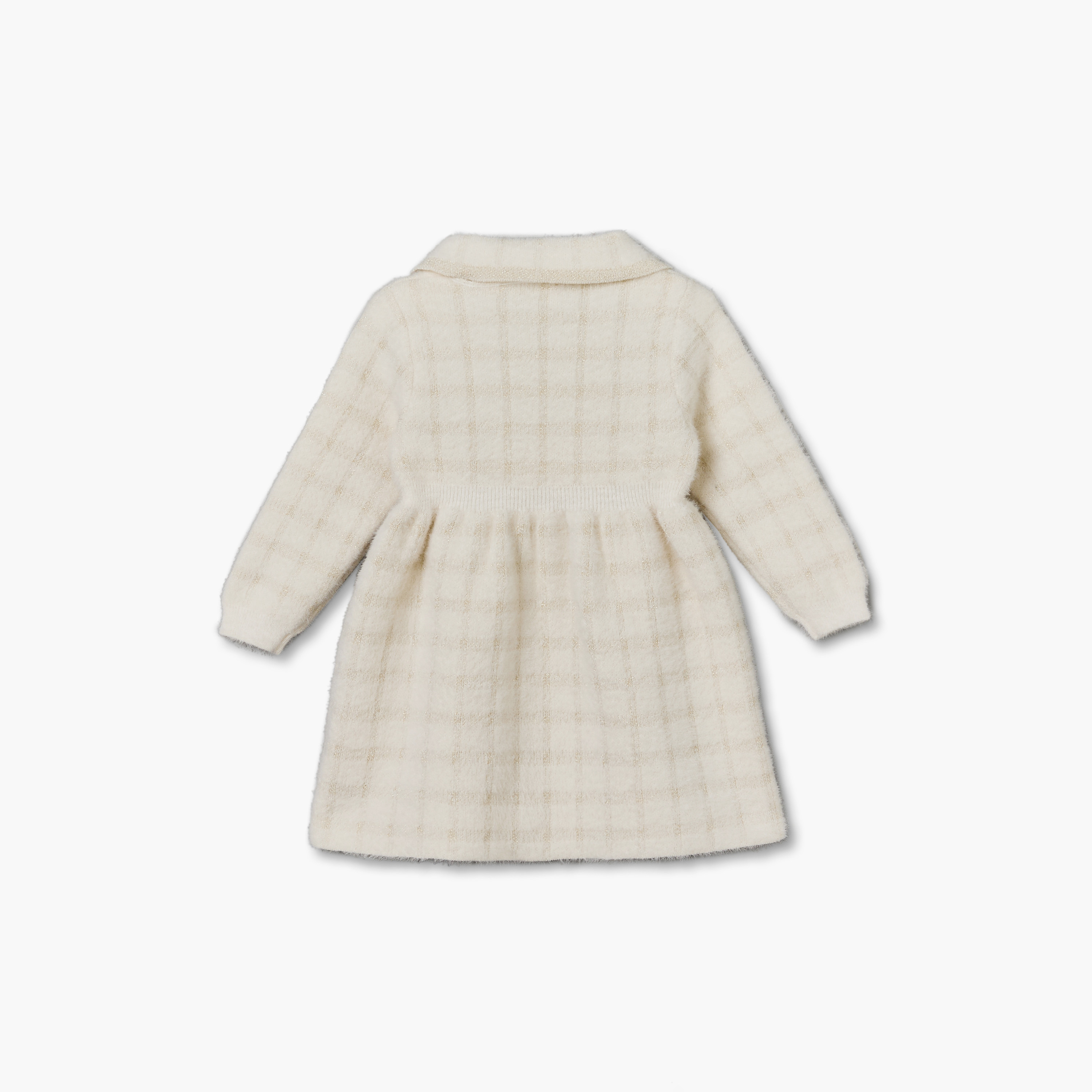 فستان إيه لاين بطول الركبة وياقة وأكمام طويلة مع كولون من جيجلز-baby-girls-clothing-dressesandjumpsuits-image-5