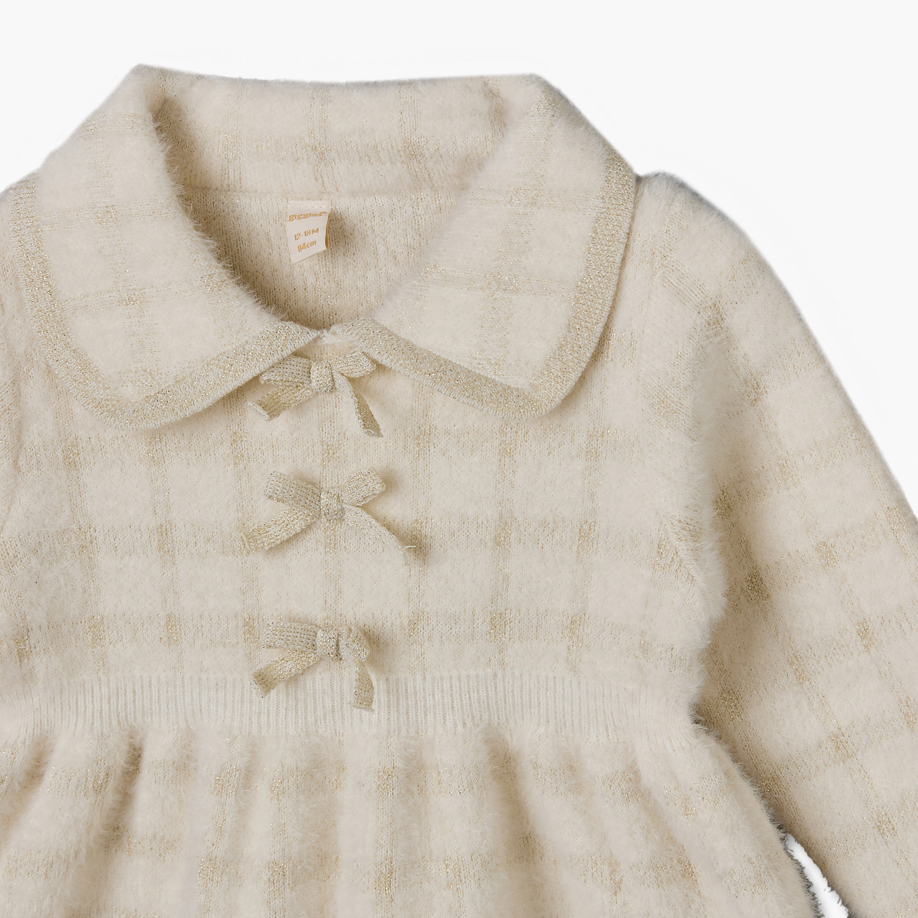 فستان إيه لاين بطول الركبة وياقة وأكمام طويلة مع كولون من جيجلز-baby-girls-clothing-dressesandjumpsuits-image-6