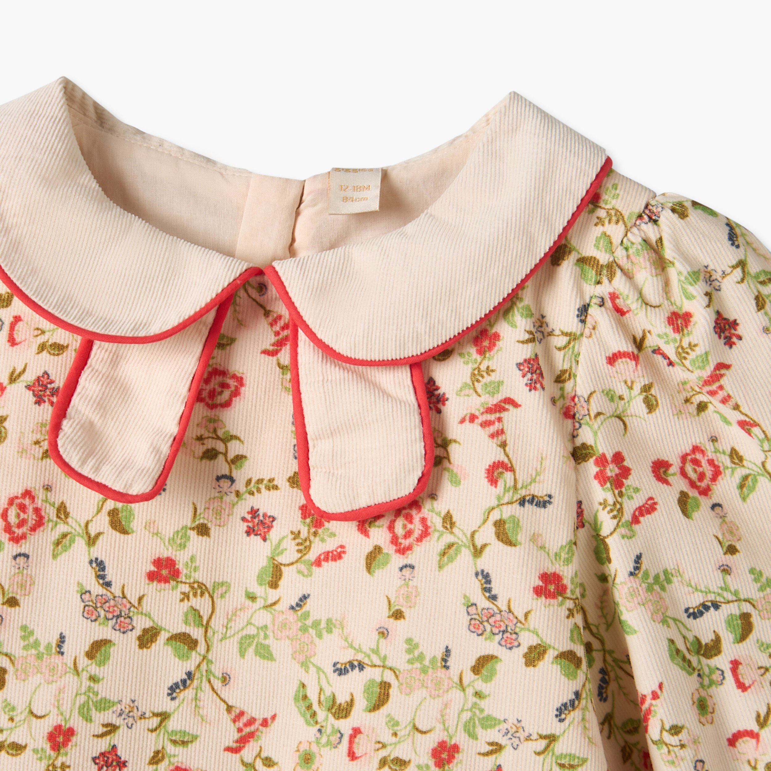 فستان طول الركبة بياقة عادية وأكمام طويلة وطبعات زهرية مع سروال تحتاني من جونيورز-baby-girls-clothing-dressesandjumpsuits-image-8