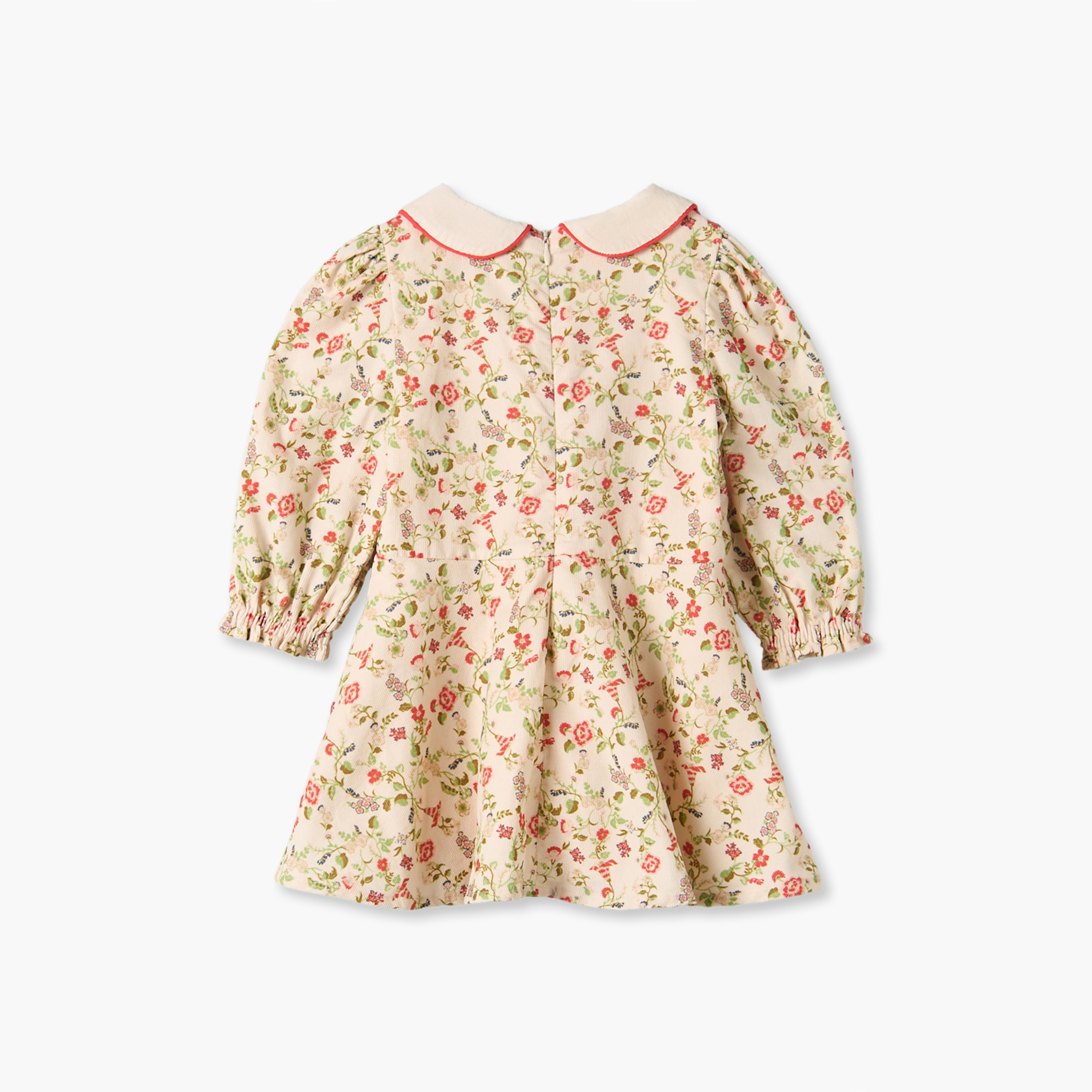 فستان طول الركبة بياقة عادية وأكمام طويلة وطبعات زهرية مع سروال تحتاني من جونيورز-baby-girls-clothing-dressesandjumpsuits-image-9