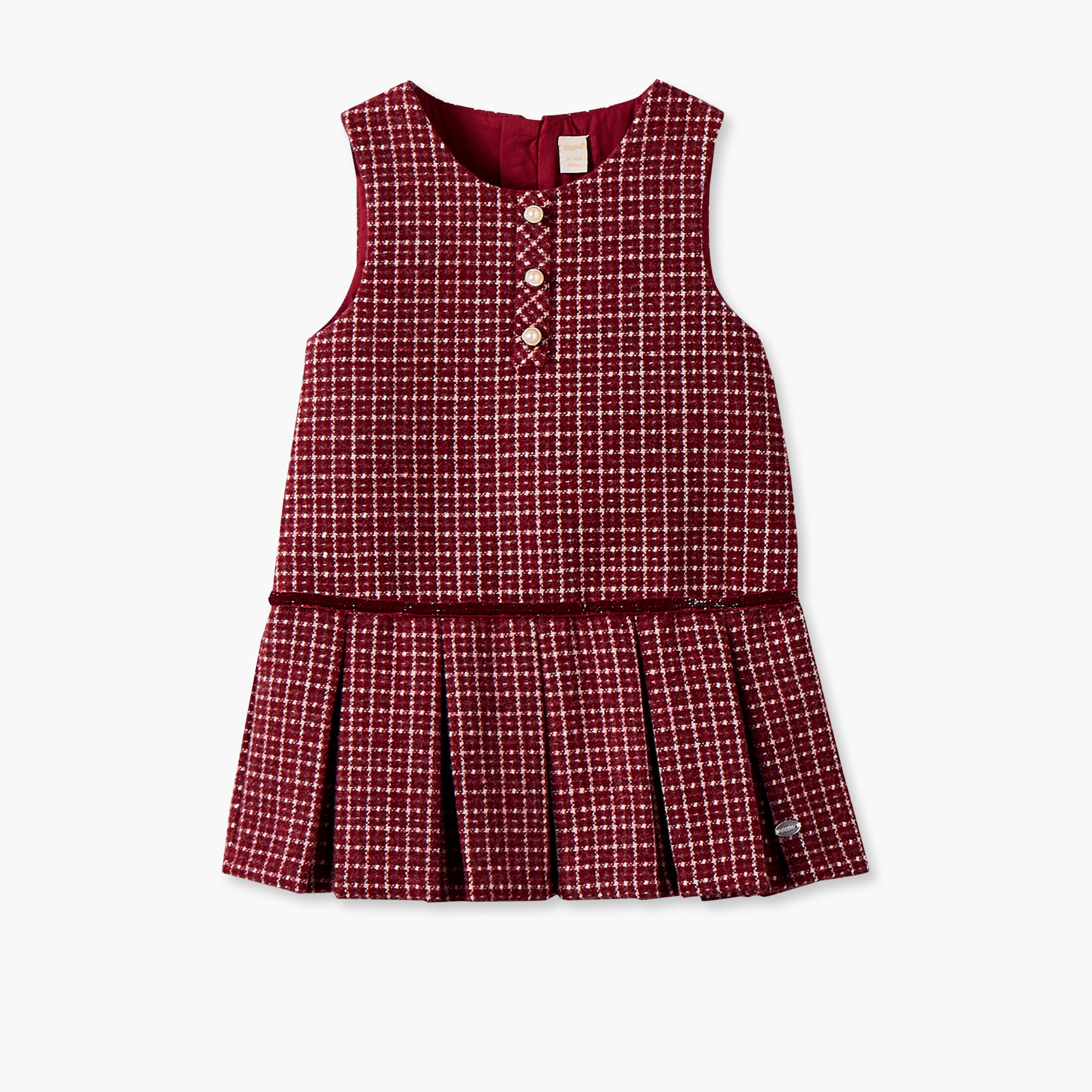 Giggles Round Neck Sleeveless Pinafore Dress and Top with Tights-baby-girls-clothing-dressesandjumpsuits-image-6