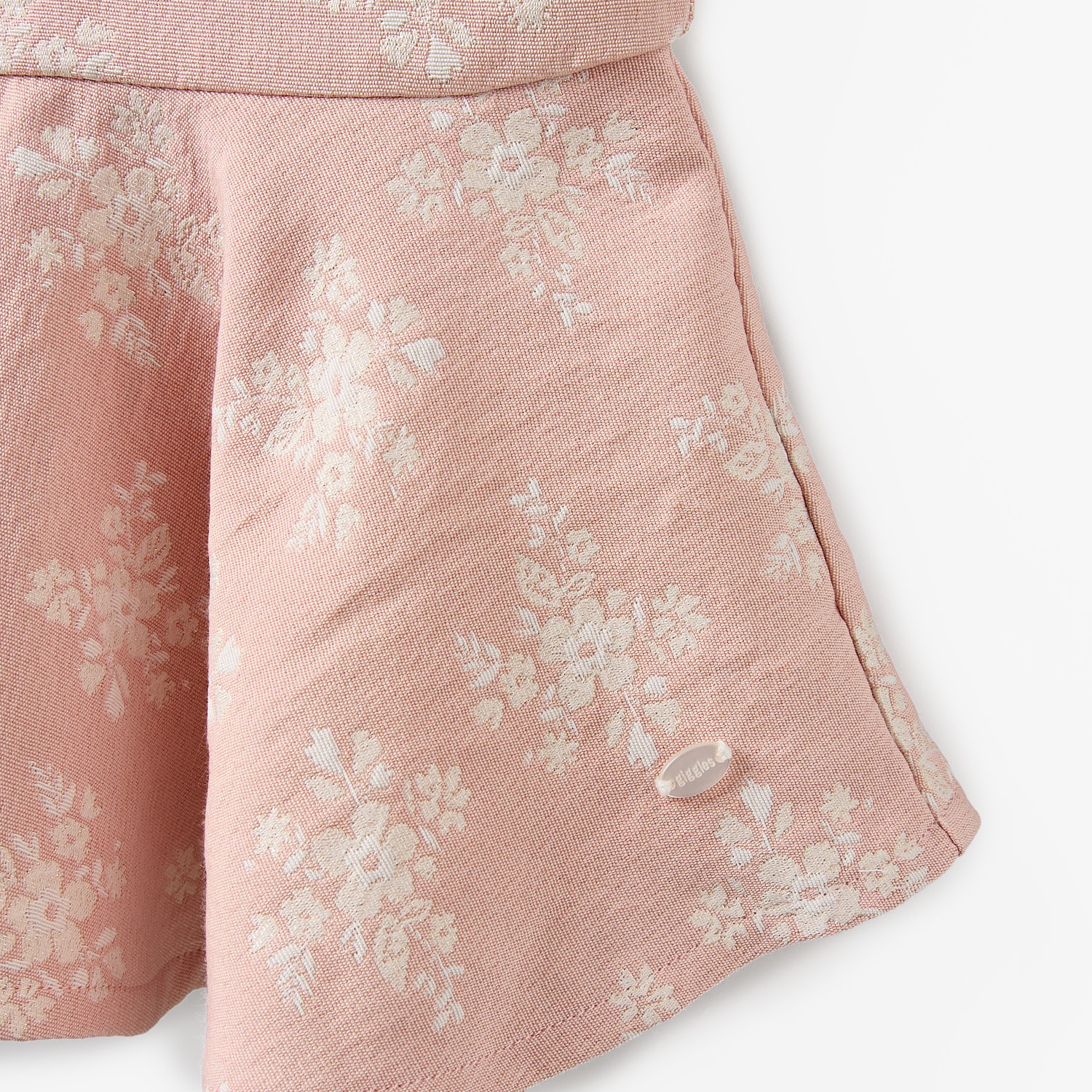 فستان بقصة A بطول الركبة بياقة مستديرة وأكمام قصيرة مع جوارب طويلة من جيجلز-baby-girls-clothing-dressesandjumpsuits-image-5
