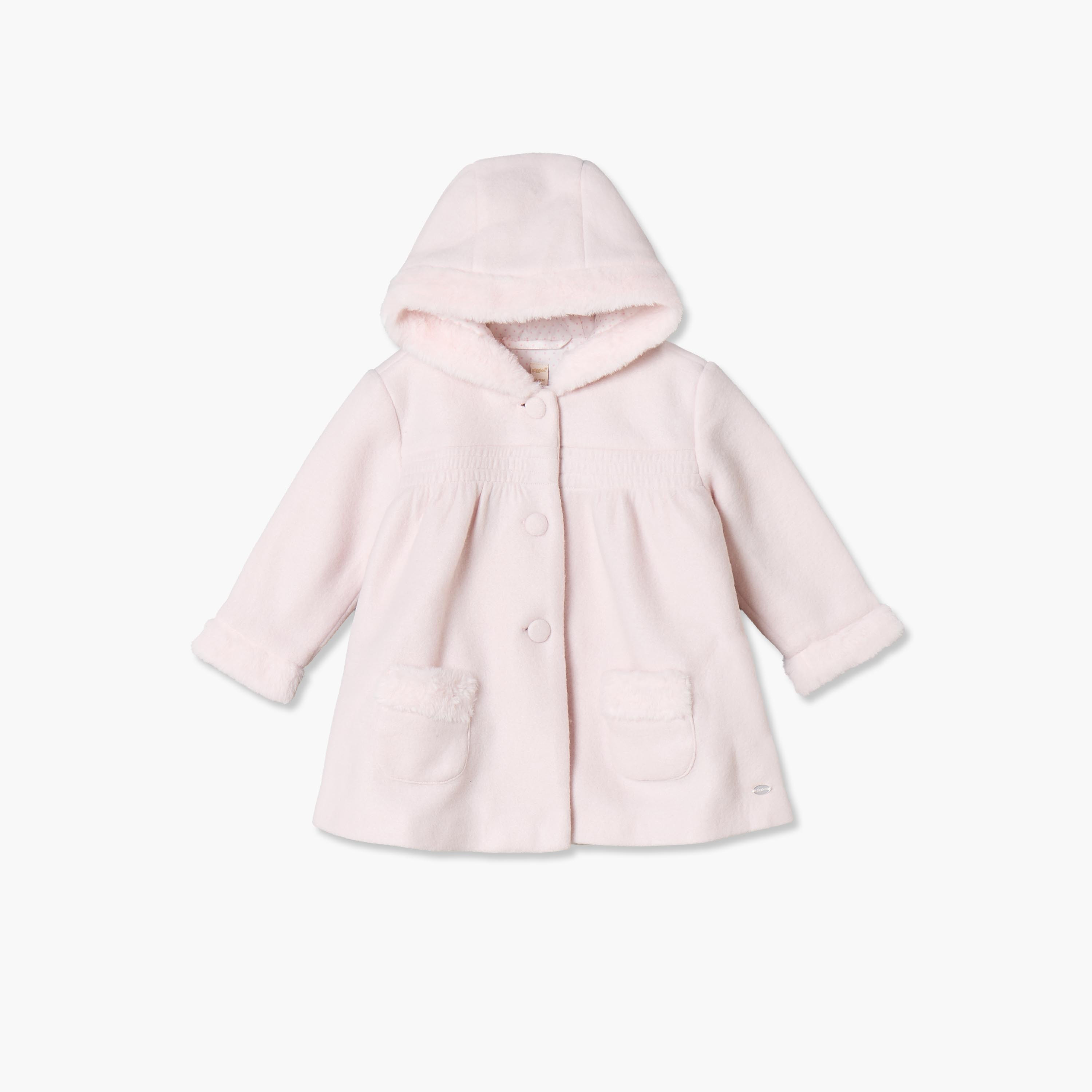 Giggles Hooded Jacket with Button Closure-baby-girls-clothing-winterwear-jacketsandcoats-image-3