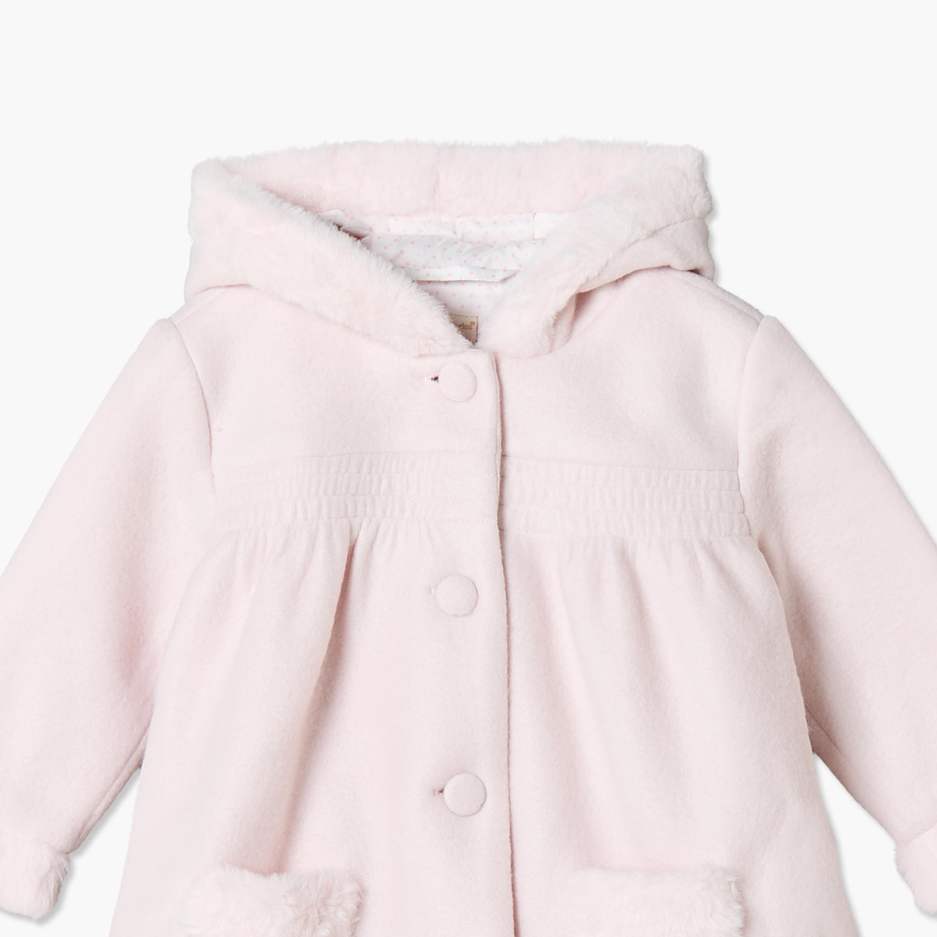 Giggles Hooded Jacket with Button Closure-baby-girls-clothing-winterwear-jacketsandcoats-image-5