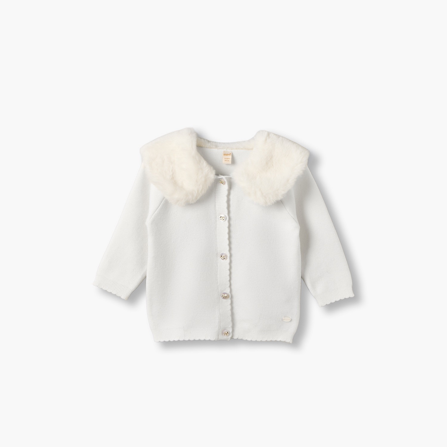 كارديجان بياقة عادية وفرو صناعي من جيجلز-baby-girls-clothing-jumpersandcardigans-image-2