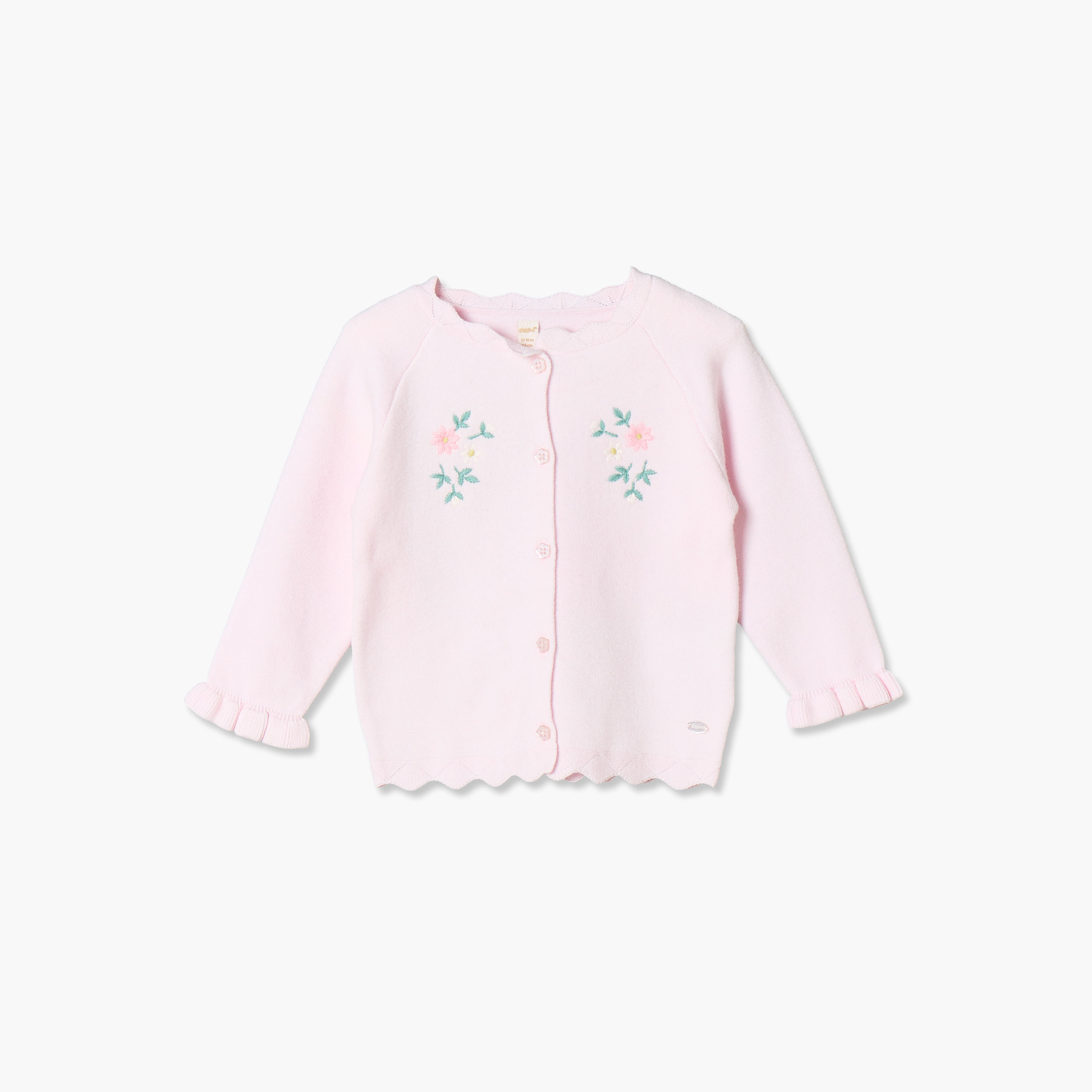 Giggles Scalloped Crew Cardigan with Embroidery-baby-girls-clothing-jumpersandcardigans-image-2