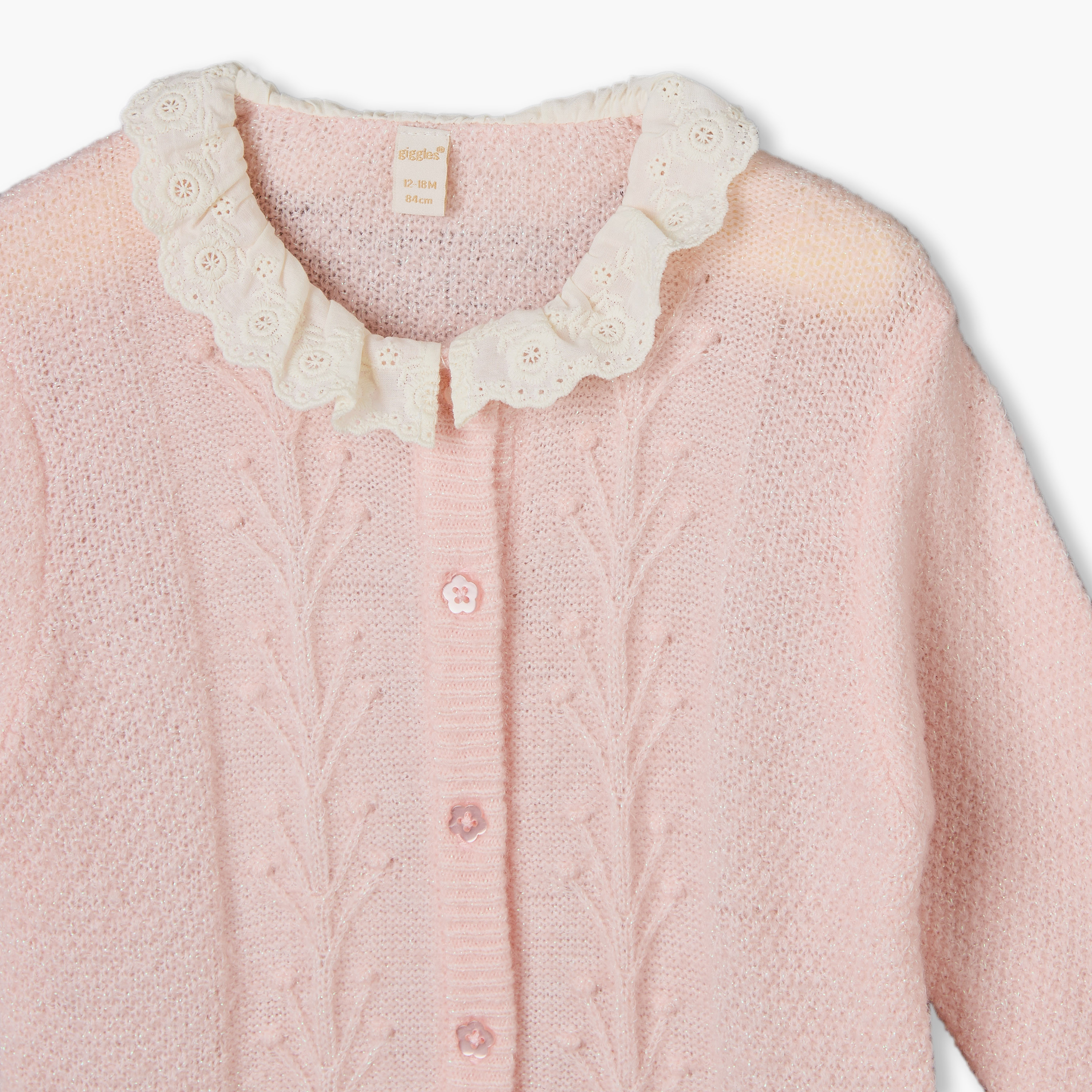 كارديجان مطرز بياقة بكشكش من جيجلز-baby-girls-clothing-jumpersandcardigans-image-3