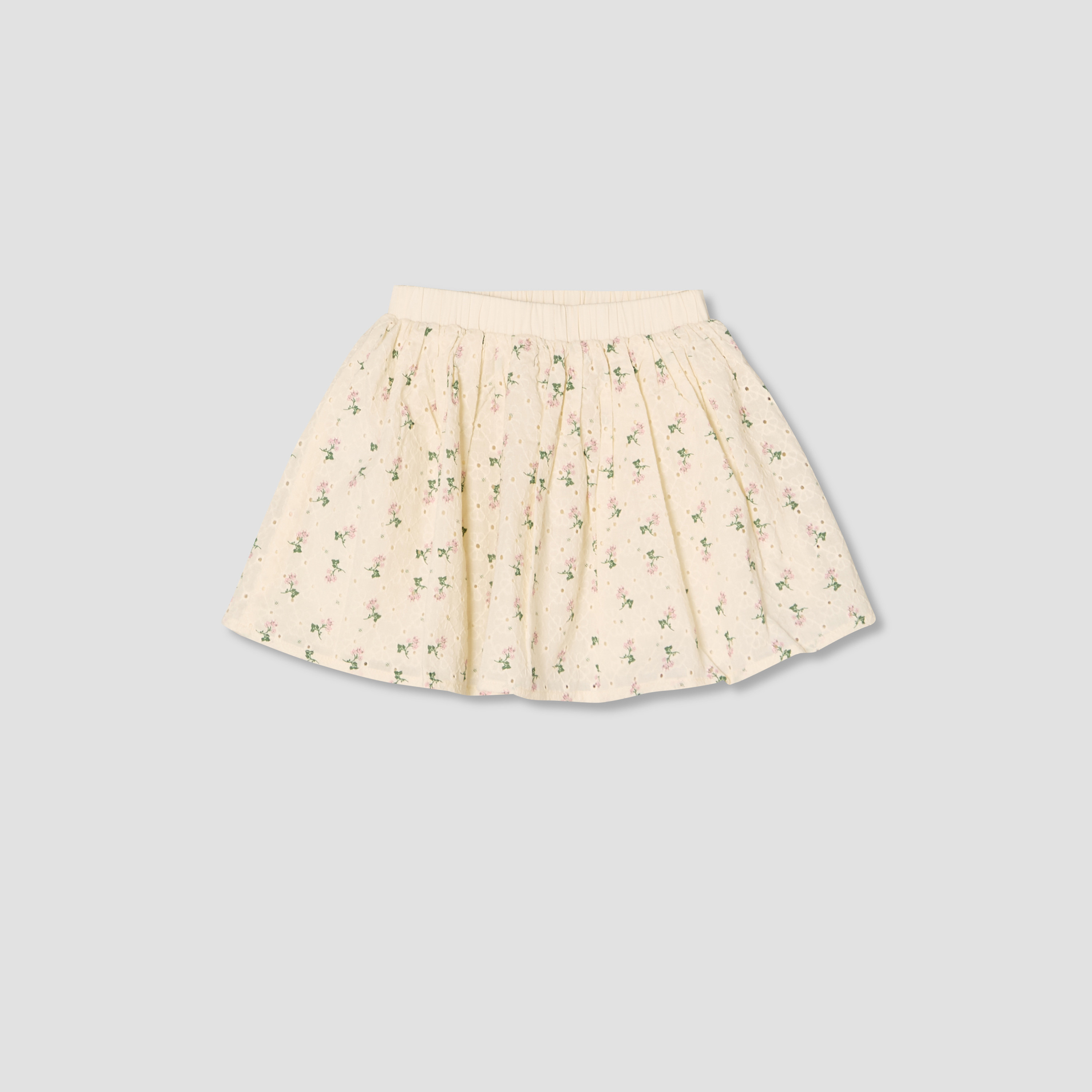 Giggles Collared Short Sleeves Shirt and Skirt Set with Floral Print-baby-girls-clothing-setsandcoords-image-5