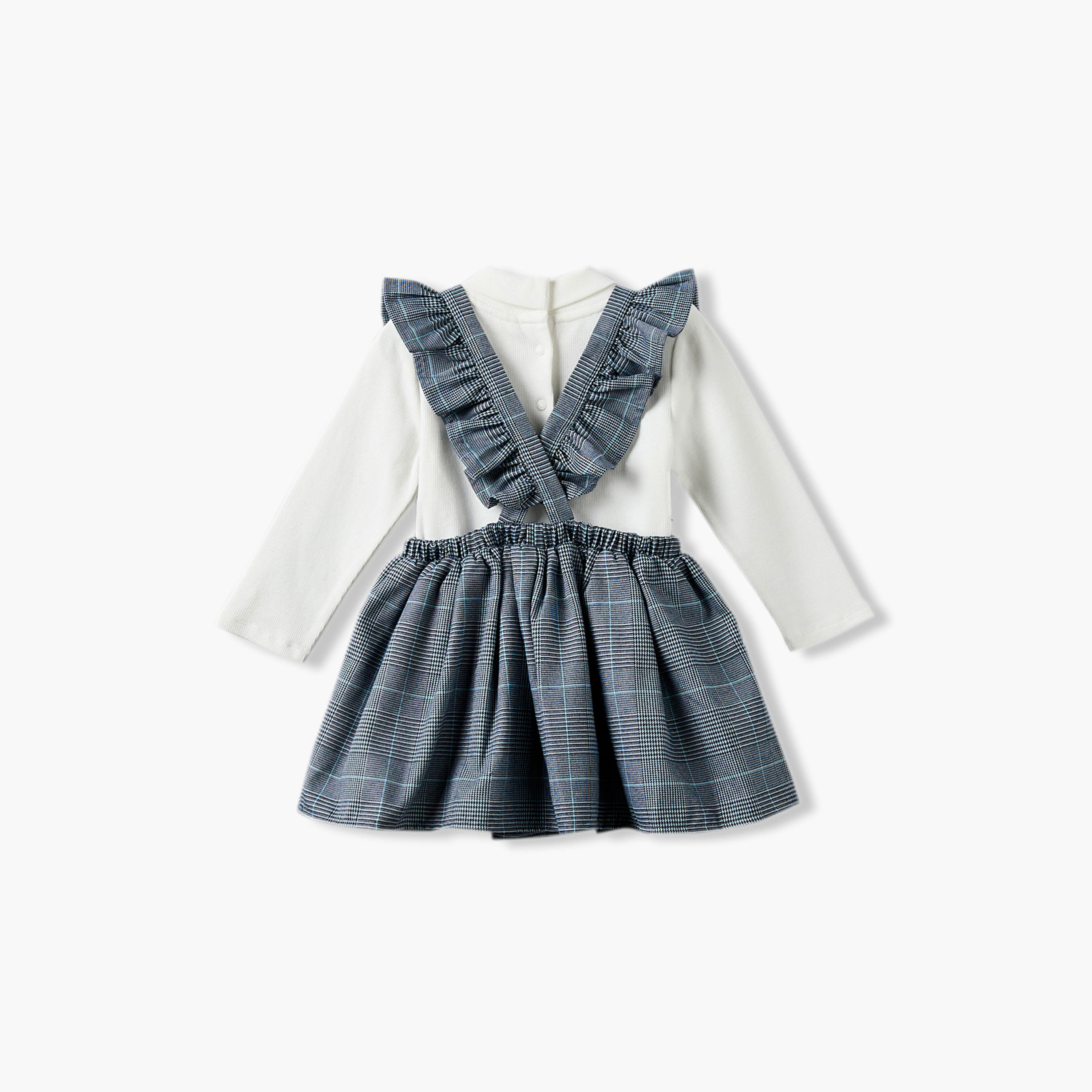 Giggles High Neck Long Sleeves Top and Pinafore Dress with Headband-baby-girls-clothing-setsandcoords-image-6