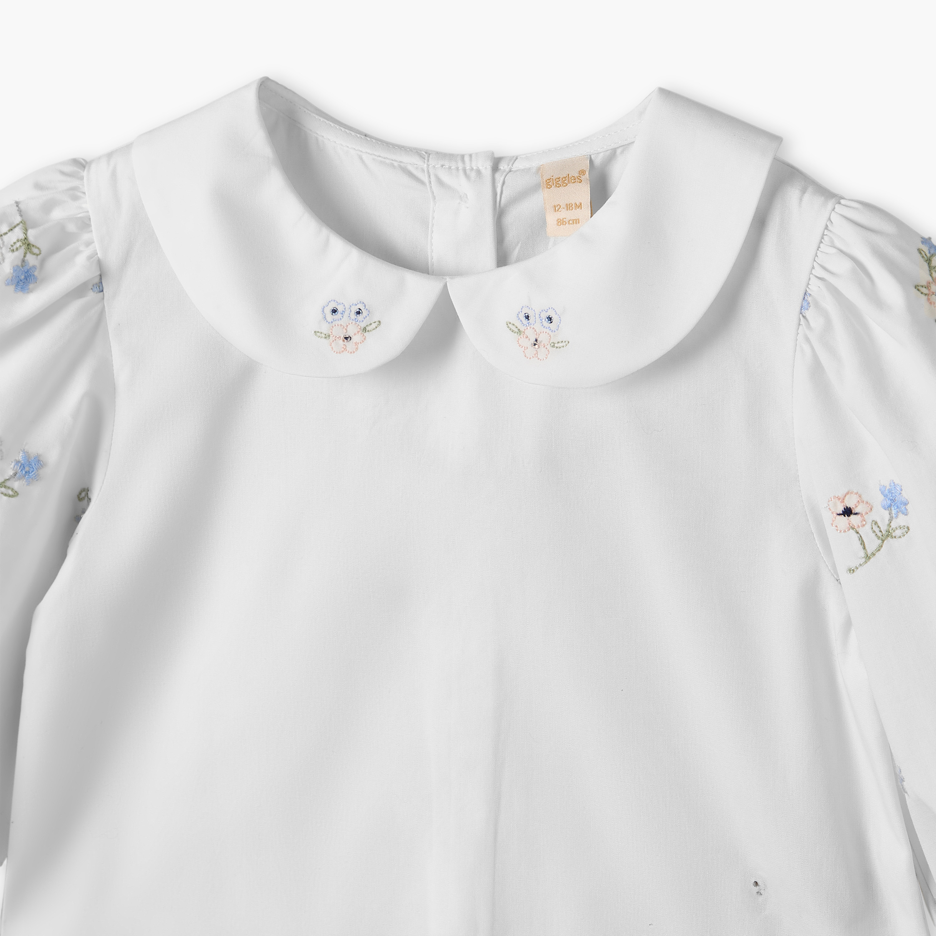 Giggles Peter Pan Collar Long Sleeves Top and Pinafore Set with Tights-baby-girls-clothing-setsandcoords-image-8