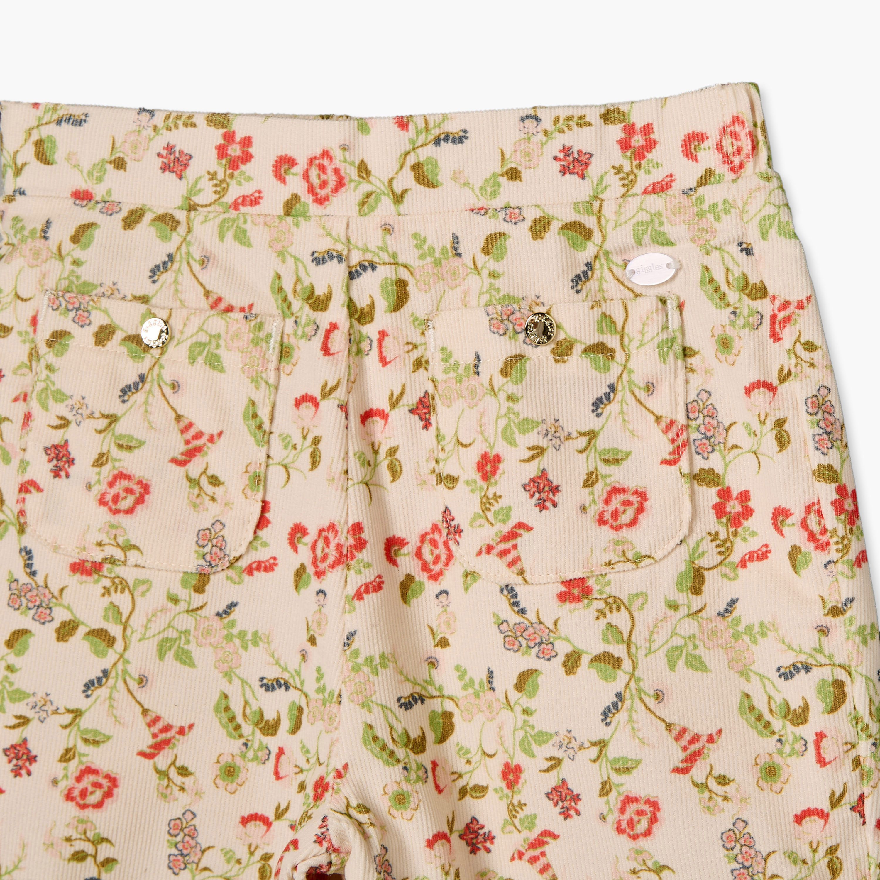 طقم من 3 - كنزة بياقة مستديرة وأكمام طويلة وشورت بطبعات من جيجلز-baby-girls-clothing-setsandcoords-image-12