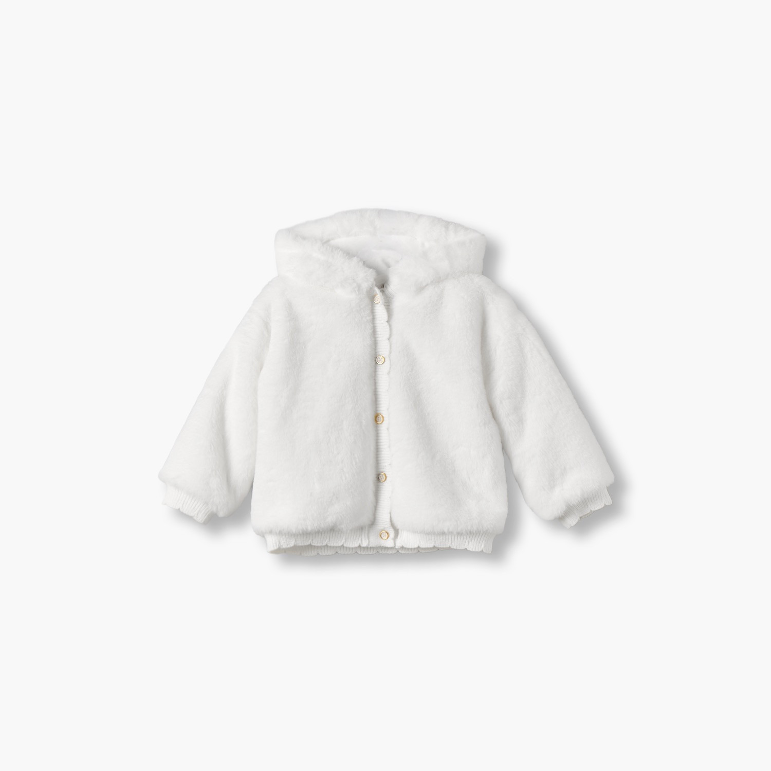 Giggles Hooded Neck Long Sleeves Jacket and Pants Set with Button Closure-baby-girls-clothing-setsandcoords-image-3