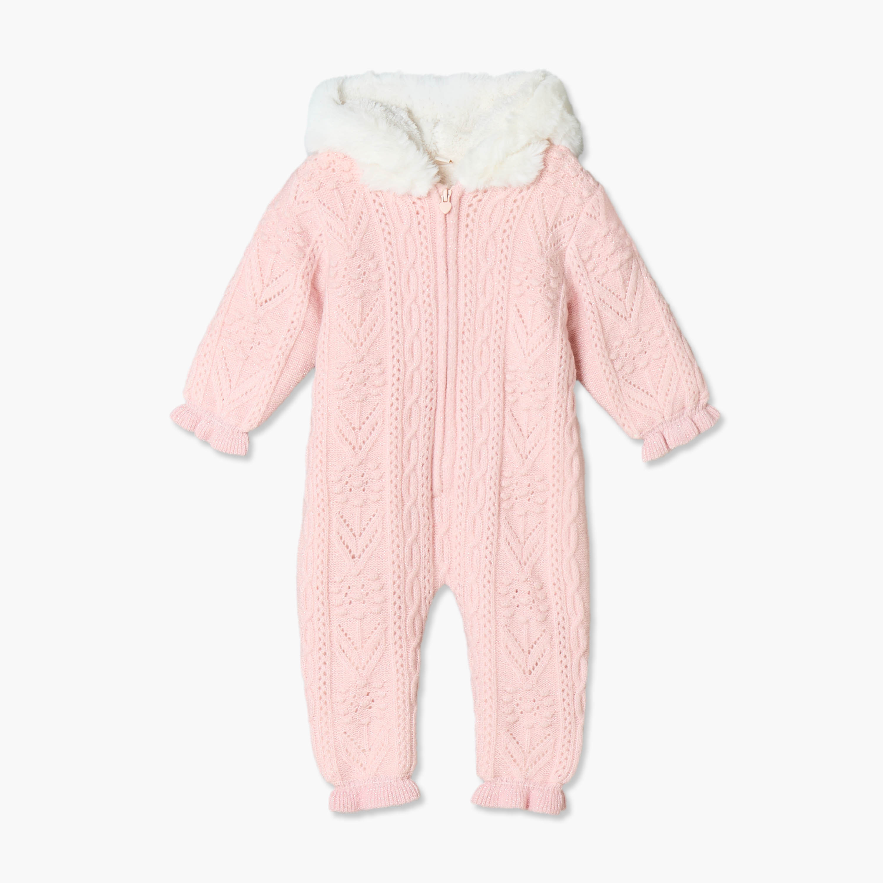 أفرول بأكمام طويلة وقبعة وسحاب إغلاق من جيجلز-baby-girls-clothing-rompers-image-1