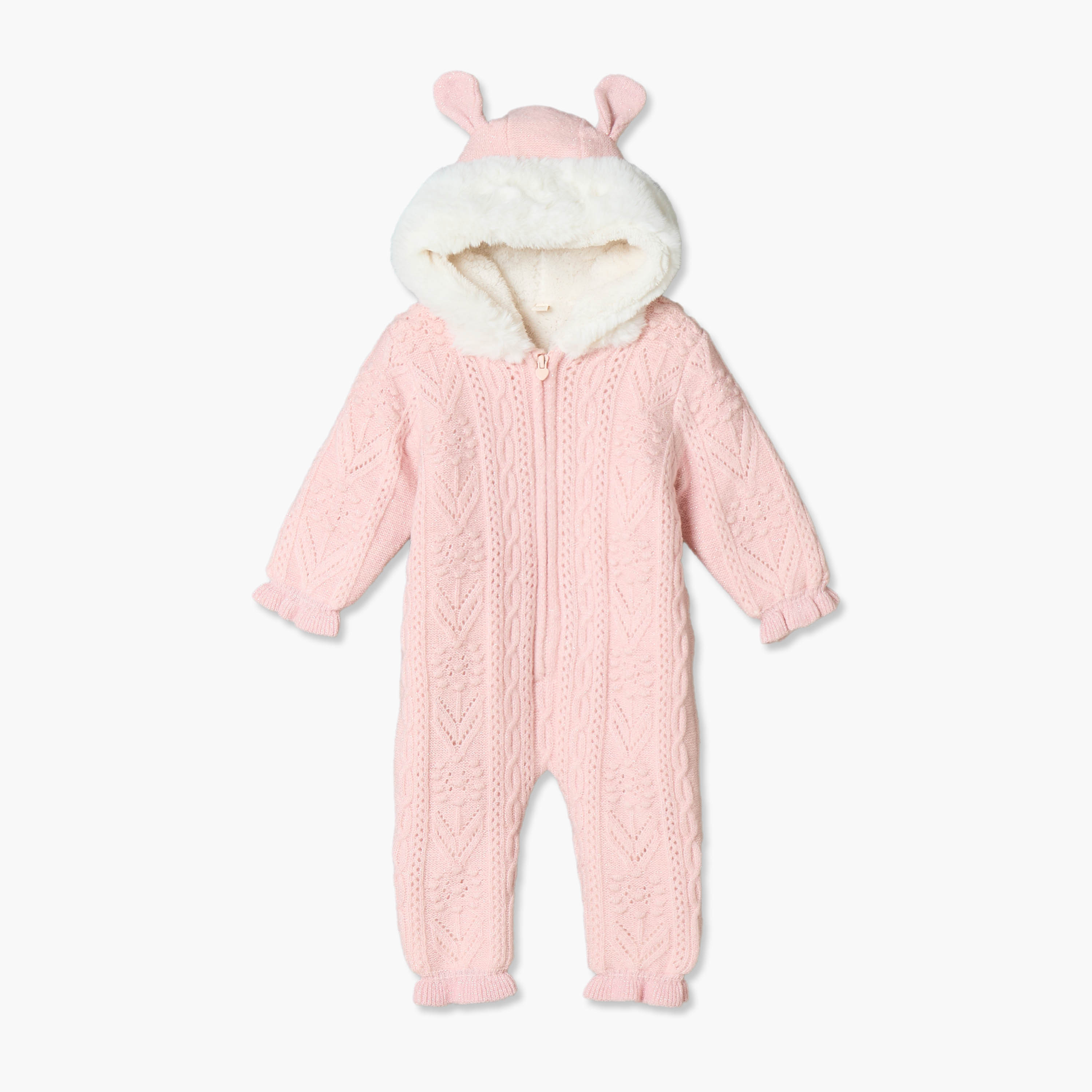 أفرول بأكمام طويلة وقبعة وسحاب إغلاق من جيجلز-baby-girls-clothing-rompers-image-3