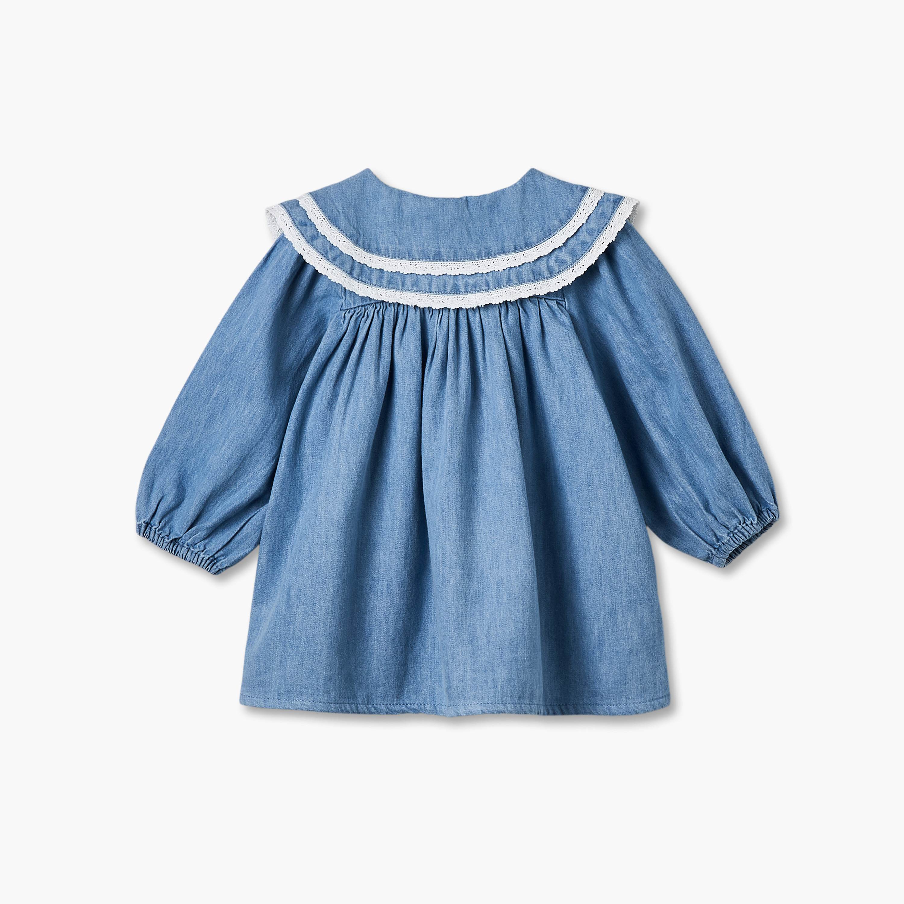 فستان إيه لاين طول الركبة بياقة بيتر بان وأكمام طويلة وطبعات من سانريو-baby-girls-clothing-dressesandjumpsuits-image-3