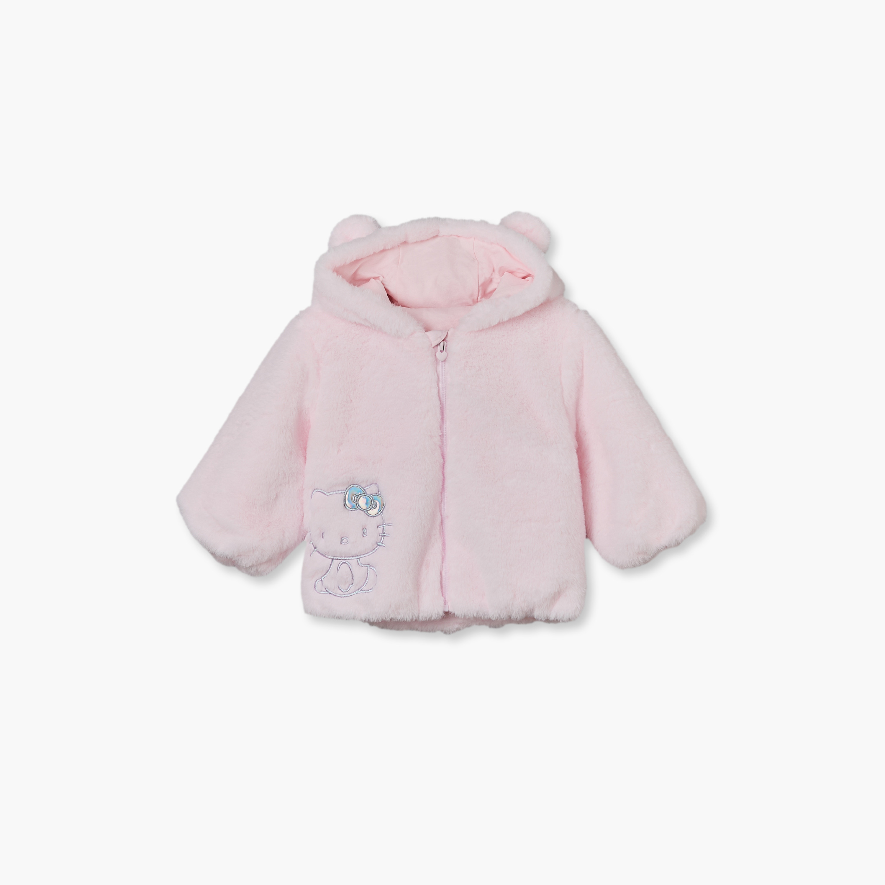 سويت شيرت بأكمام طويلة وتطريز هالو كيتي من سانريو-baby-girls-clothing-winterwear-sweatshirts-image-2