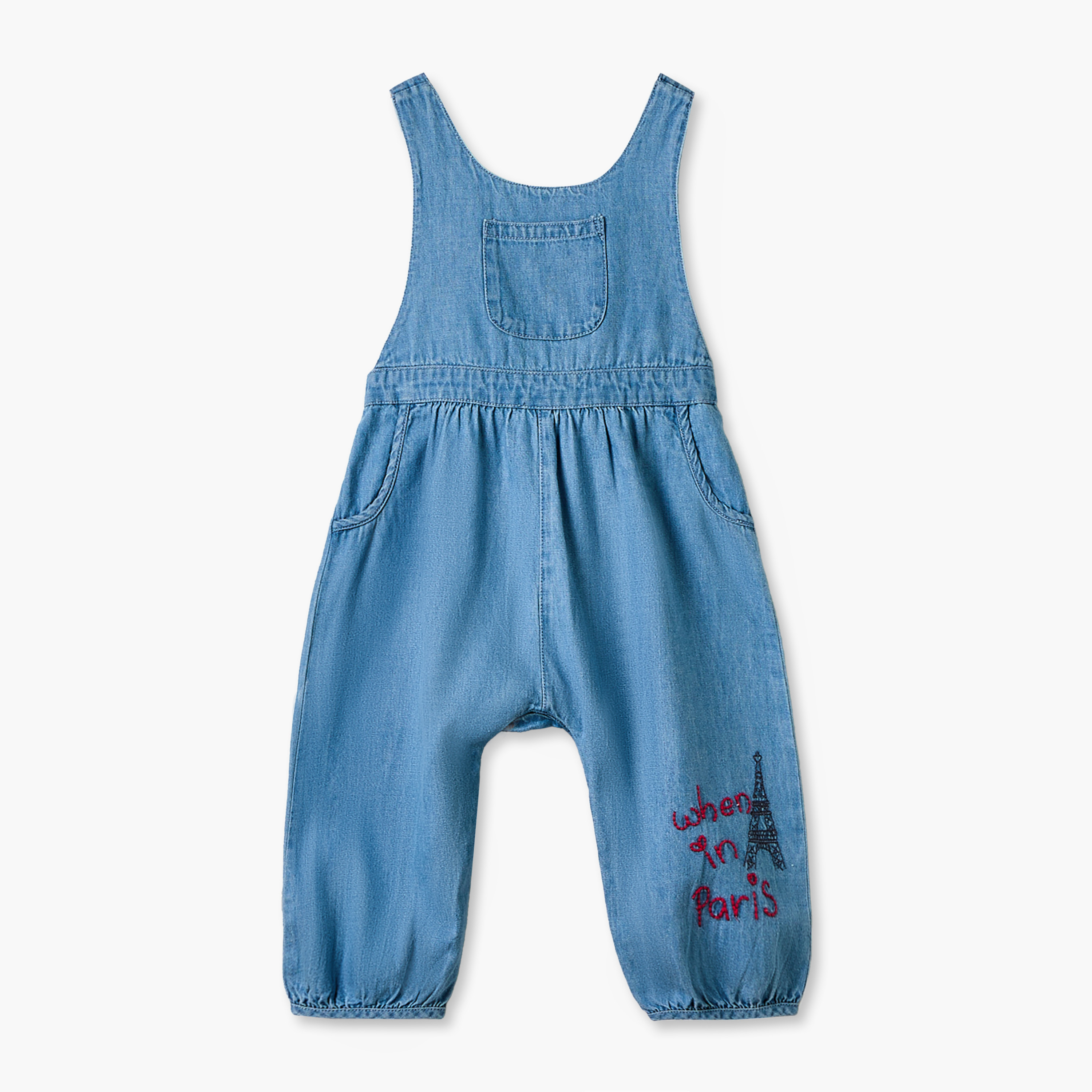 طقم بلوزة بياقة بيتر بان بأكمام طويلة ودنغري بطبعات هالو كيتي من سانريو-baby-girls-clothing-setsandcoords-image-5