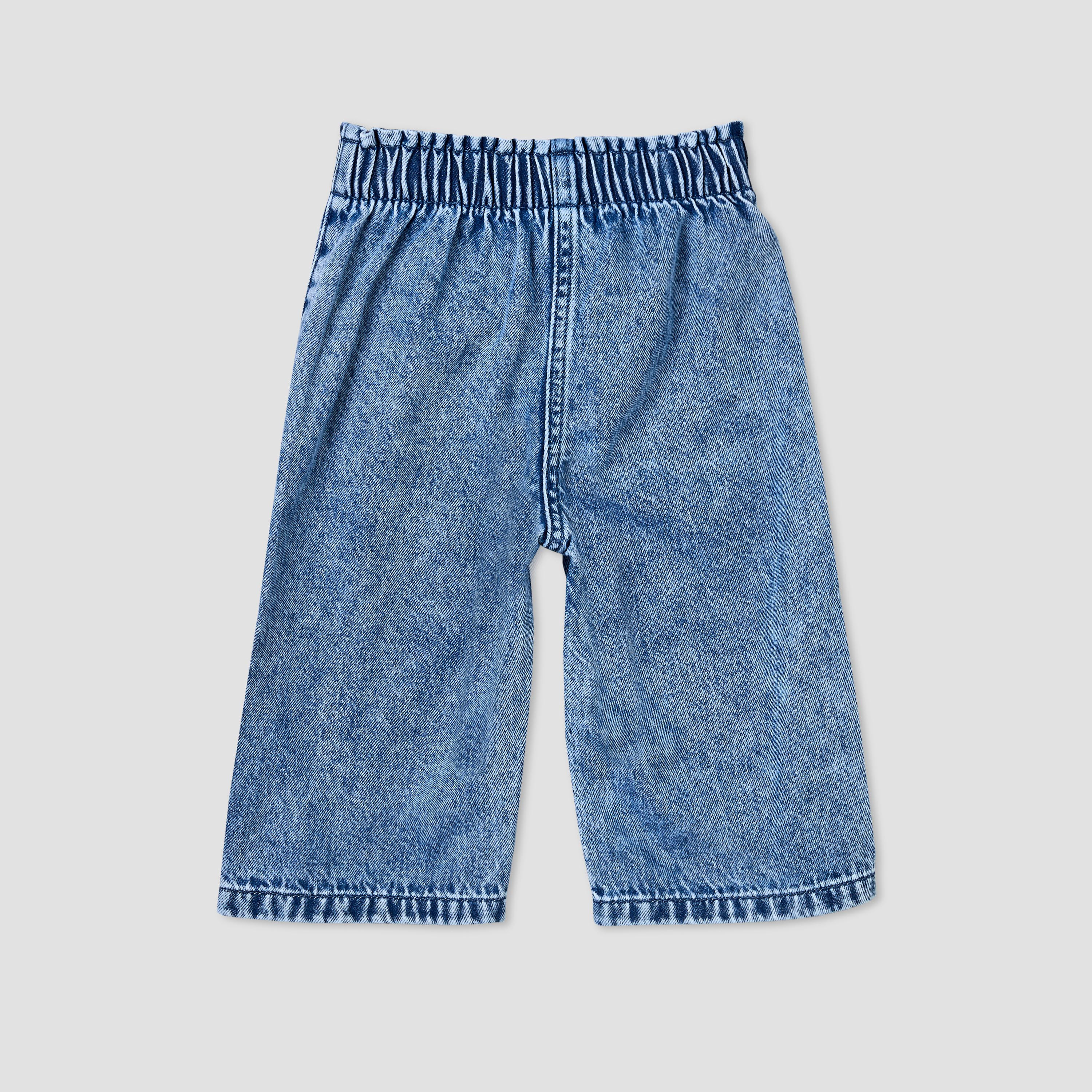 بنطلون جينز بخصر مطاطي وطبعة هلو كيتي من سانريو-baby-girls-clothing-bottoms-jeans-image-3