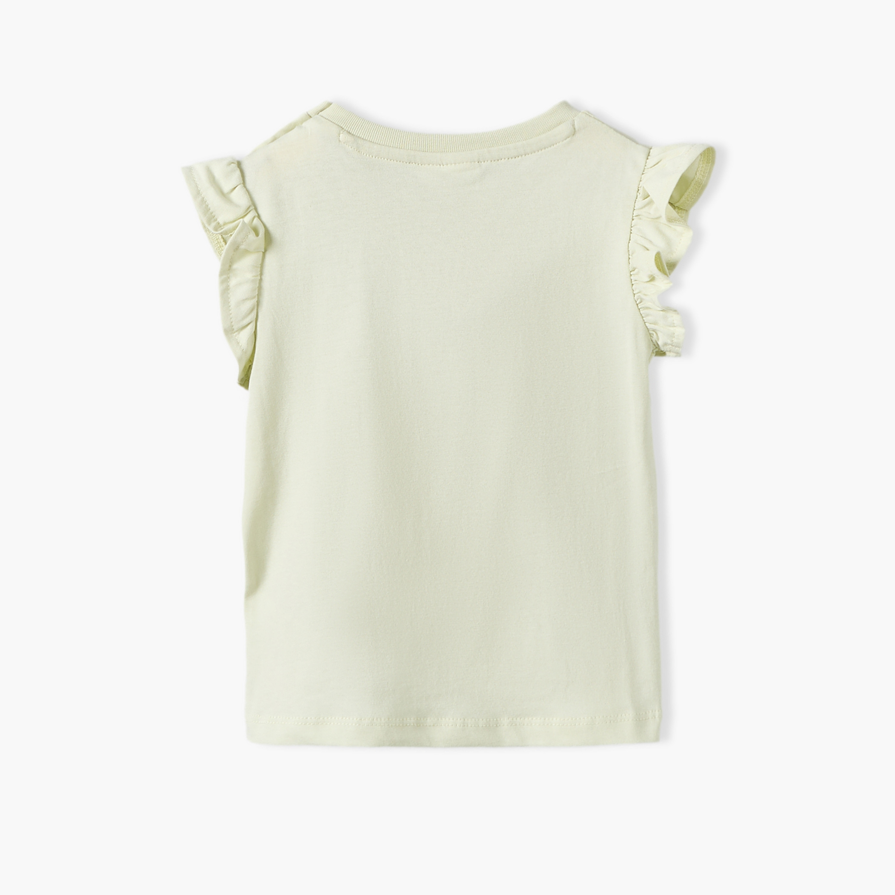 Pack of 2 Disney Crew Neck Sleeveless T-shirt with Marie Print-baby-girls-clothing-tshirts-image-4