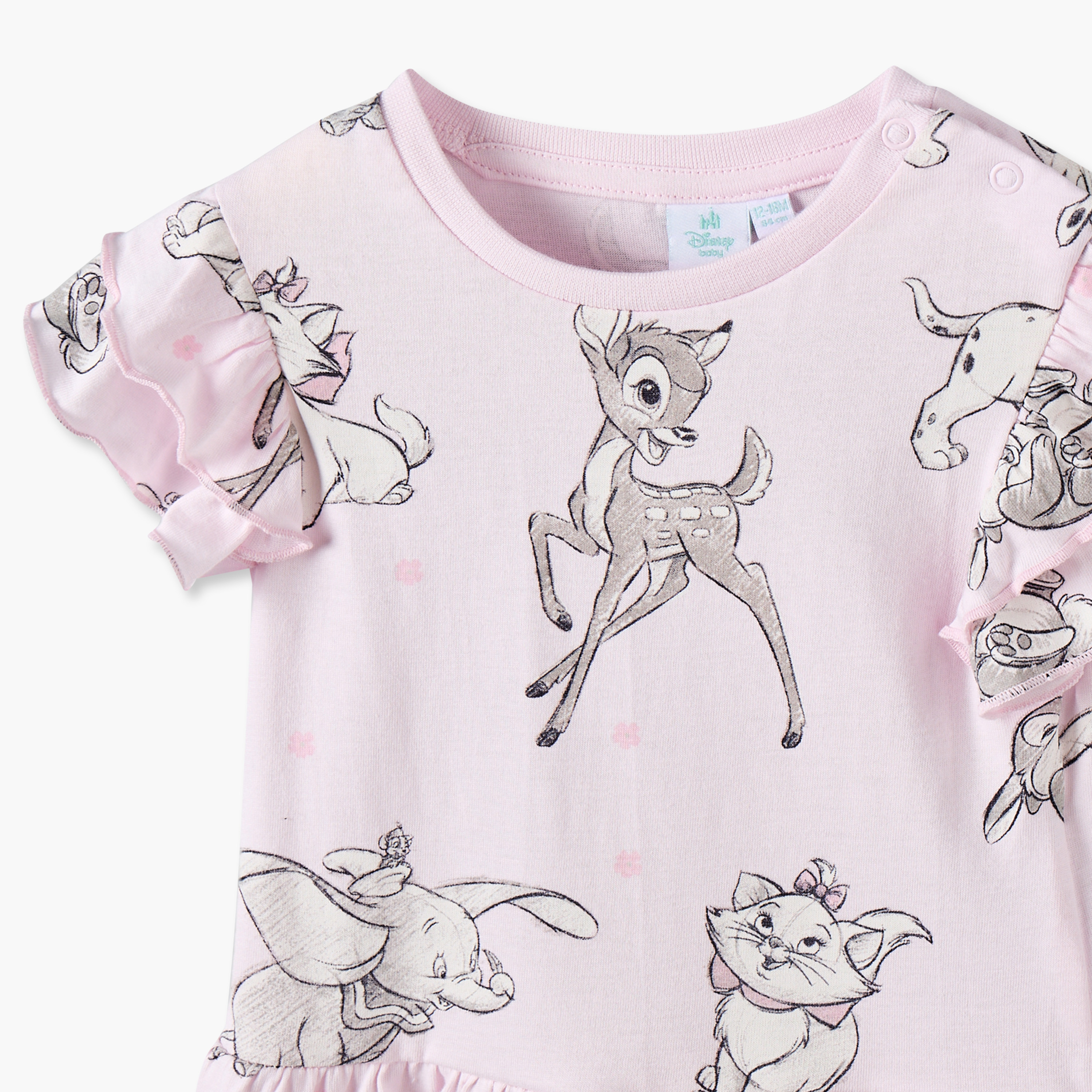 طقم تيشيرتات بياقة مستديرة وبدون أكمام بطبعة ماري من ديزني - قطعتين-baby-girls-clothing-tshirts-image-7