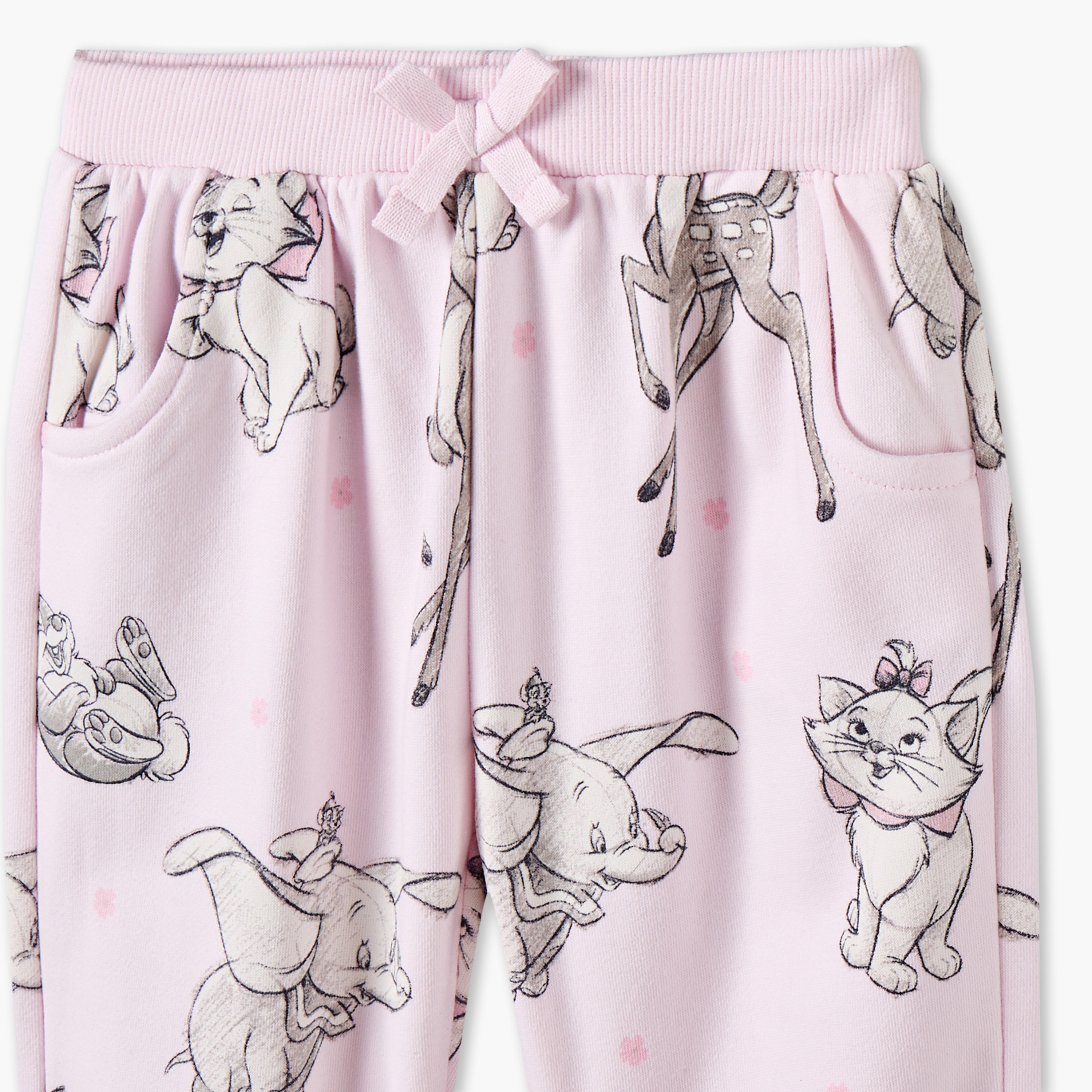 بنطلون رياضي بخصر مطاطي بطبعات شخصيات كرتونية من ديزني  - عبوة من قطعتين-baby-girls-clothing-bottoms-joggersandtrackpants-image-13