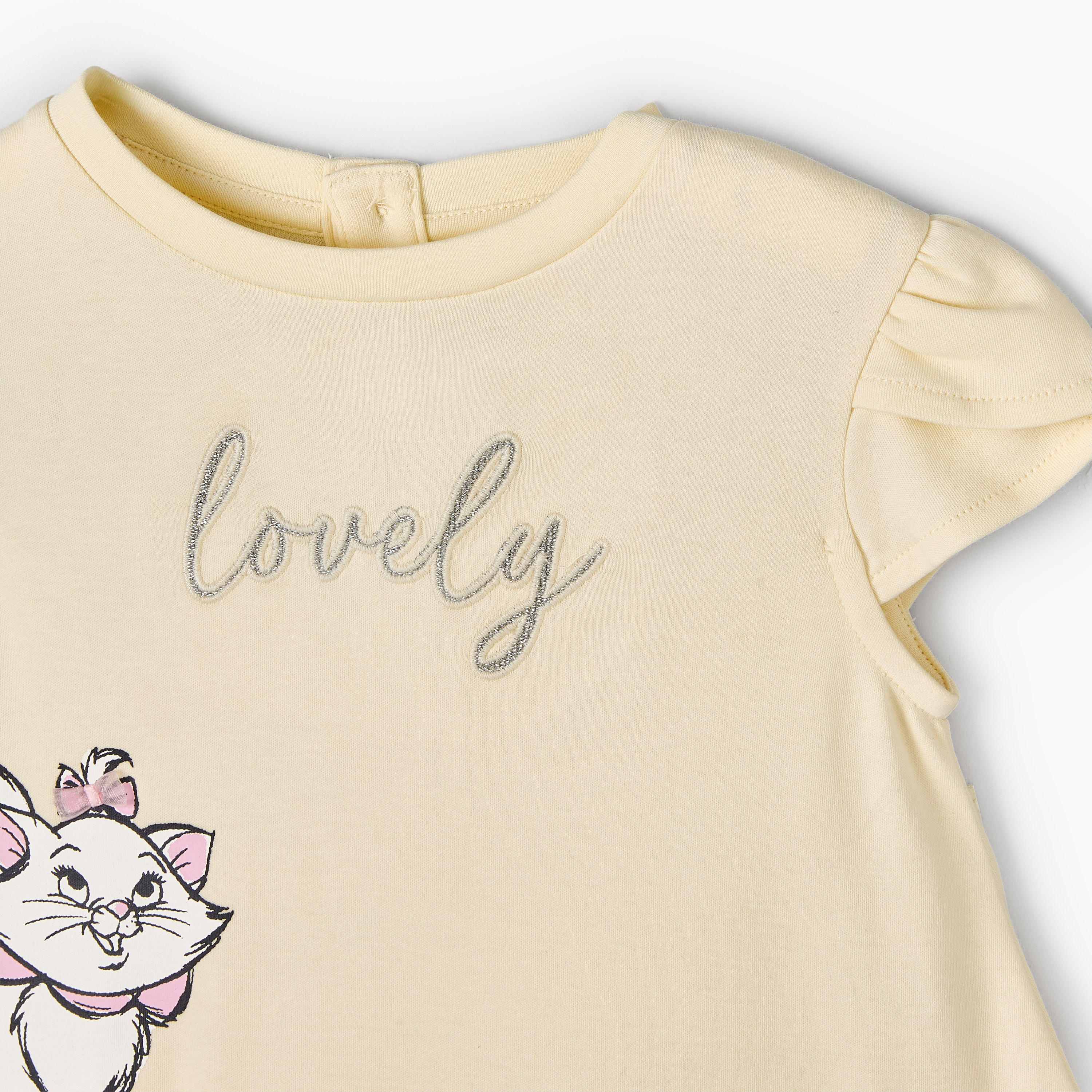 فستان طول الركبة بياقة مستديرة وأكمام قصيرة وطبعات ماري من ديزني-baby-girls-clothing-dressesandjumpsuits-image-5