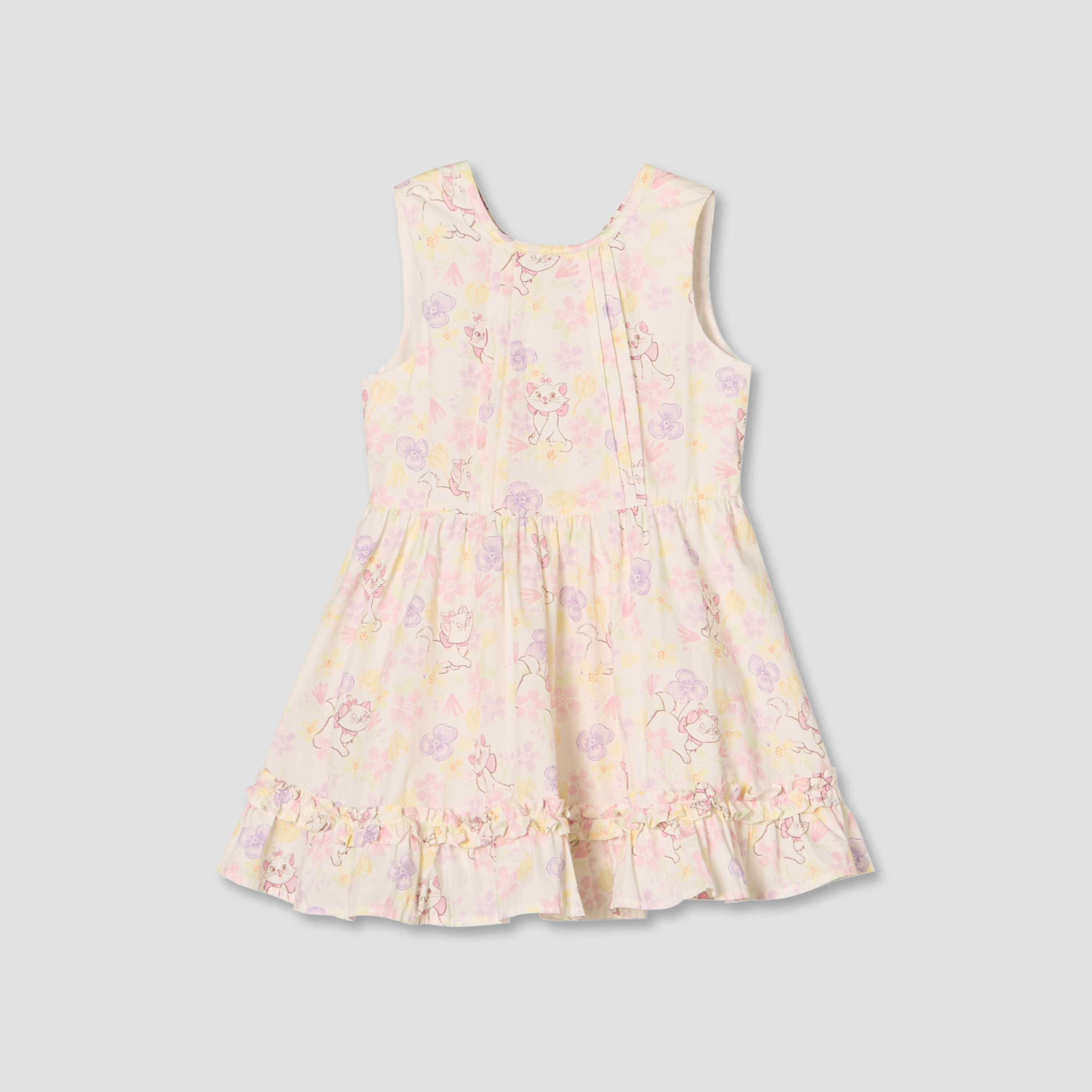 فستان قصير بدون أكمام بياقة دائرية وطول الركبة مع رباط رأس من ديزني-baby-girls-clothing-dressesandjumpsuits-image-2