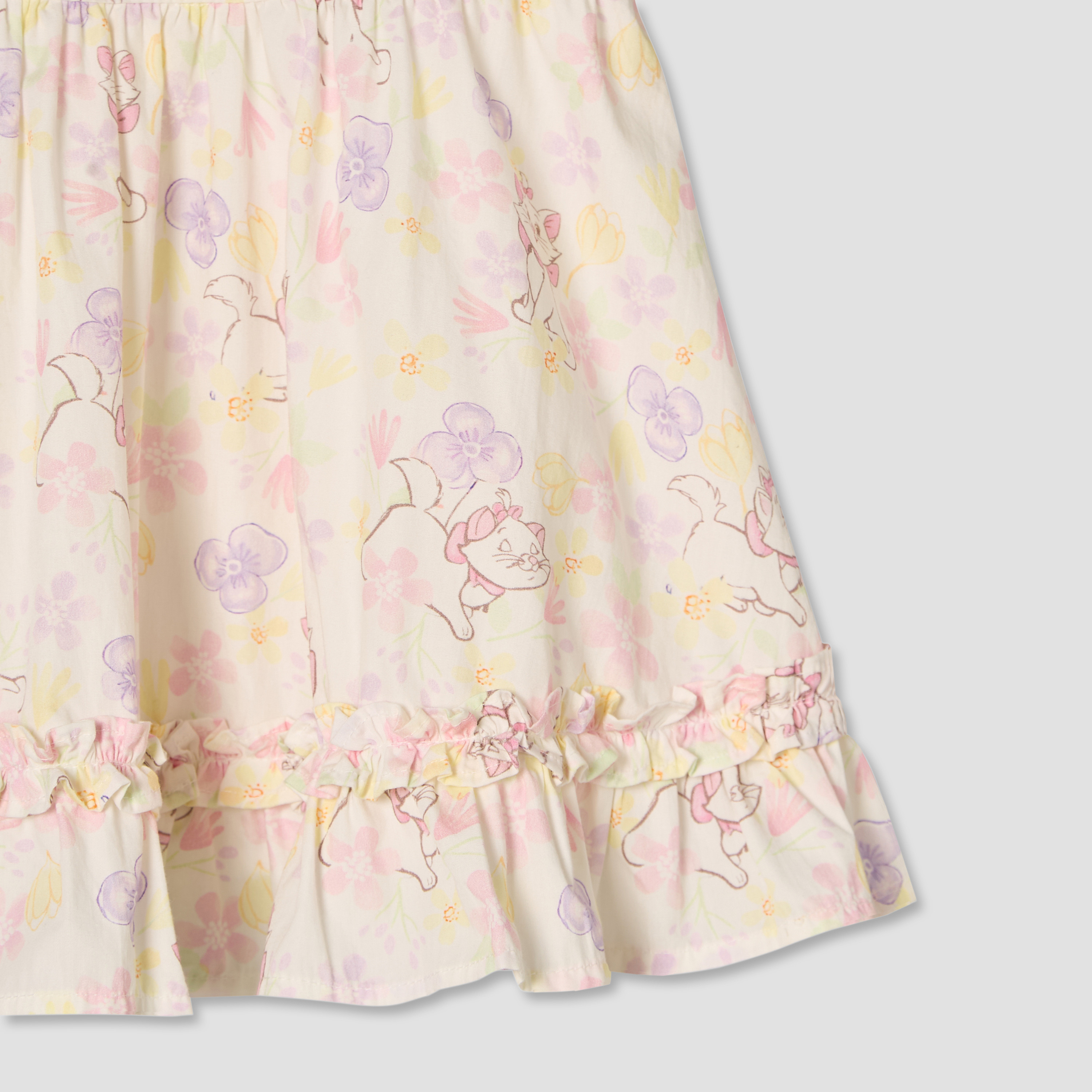 فستان قصير بدون أكمام بياقة دائرية وطول الركبة مع رباط رأس من ديزني-baby-girls-clothing-dressesandjumpsuits-image-6
