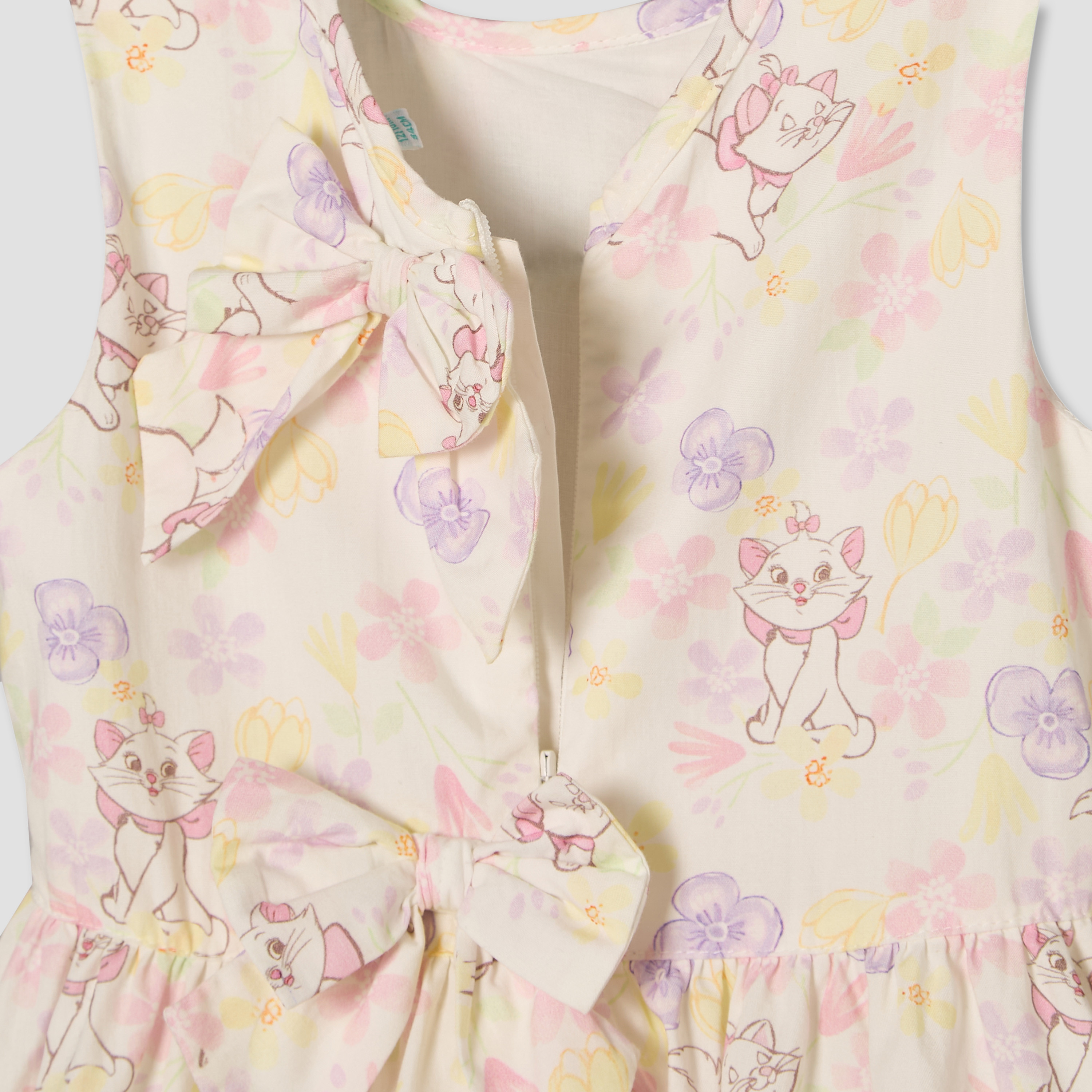 فستان قصير بدون أكمام بياقة دائرية وطول الركبة مع رباط رأس من ديزني-baby-girls-clothing-dressesandjumpsuits-image-7