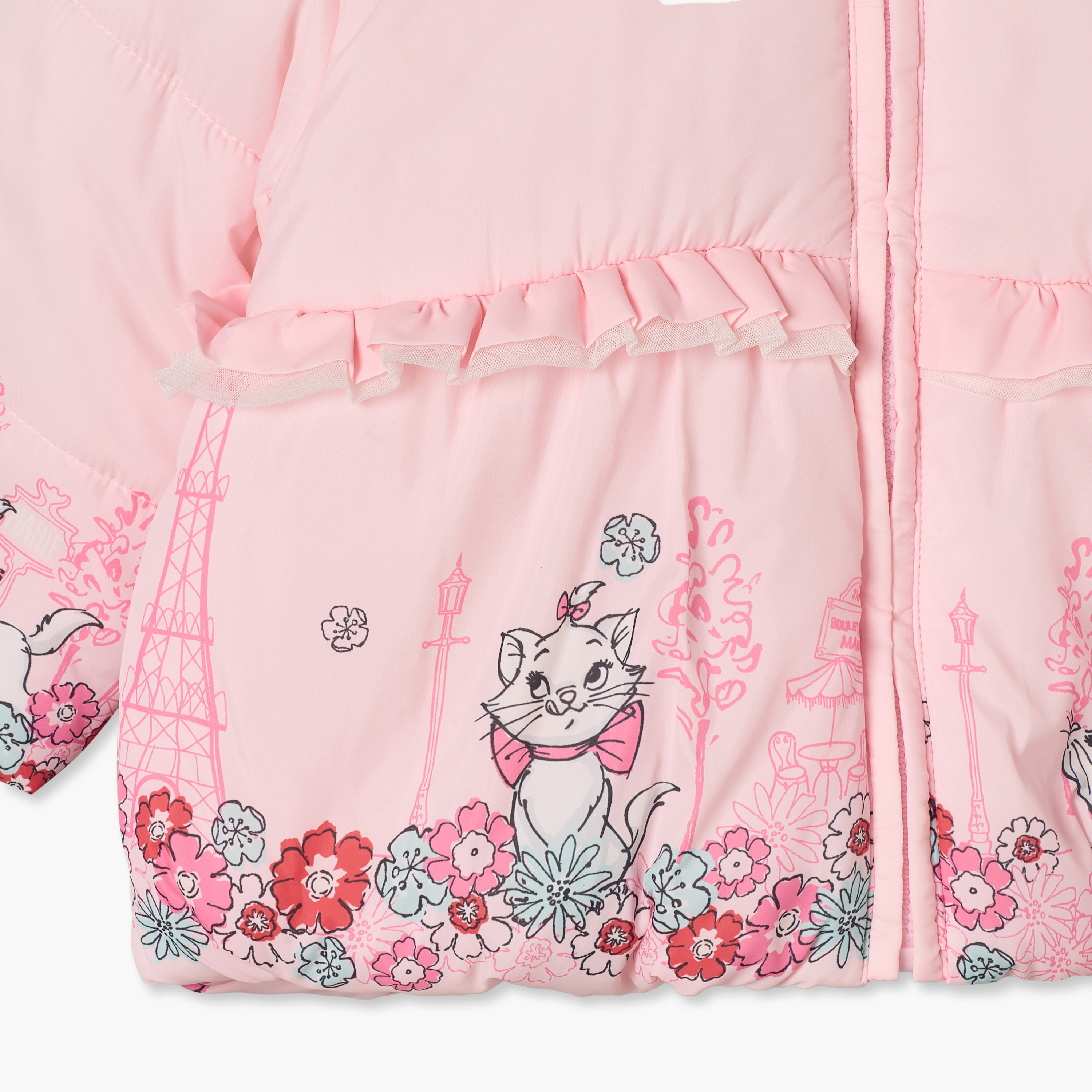 جاكيت منفوخ بفرو صناعي وقبعة من ديزني-baby-girls-clothing-winterwear-jacketsandcoats-image-6