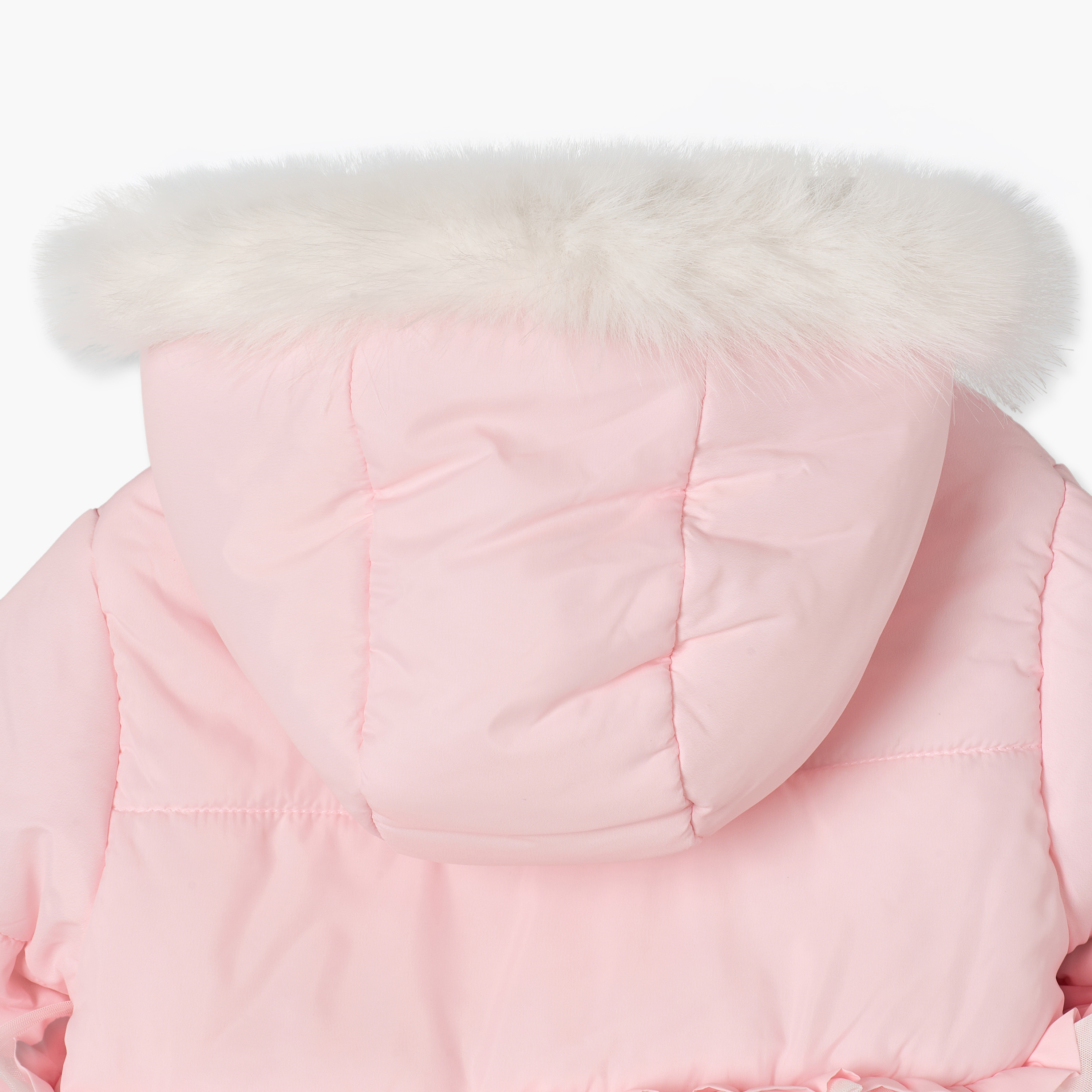جاكيت منفوخ بفرو صناعي وقبعة من ديزني-baby-girls-clothing-winterwear-jacketsandcoats-image-7