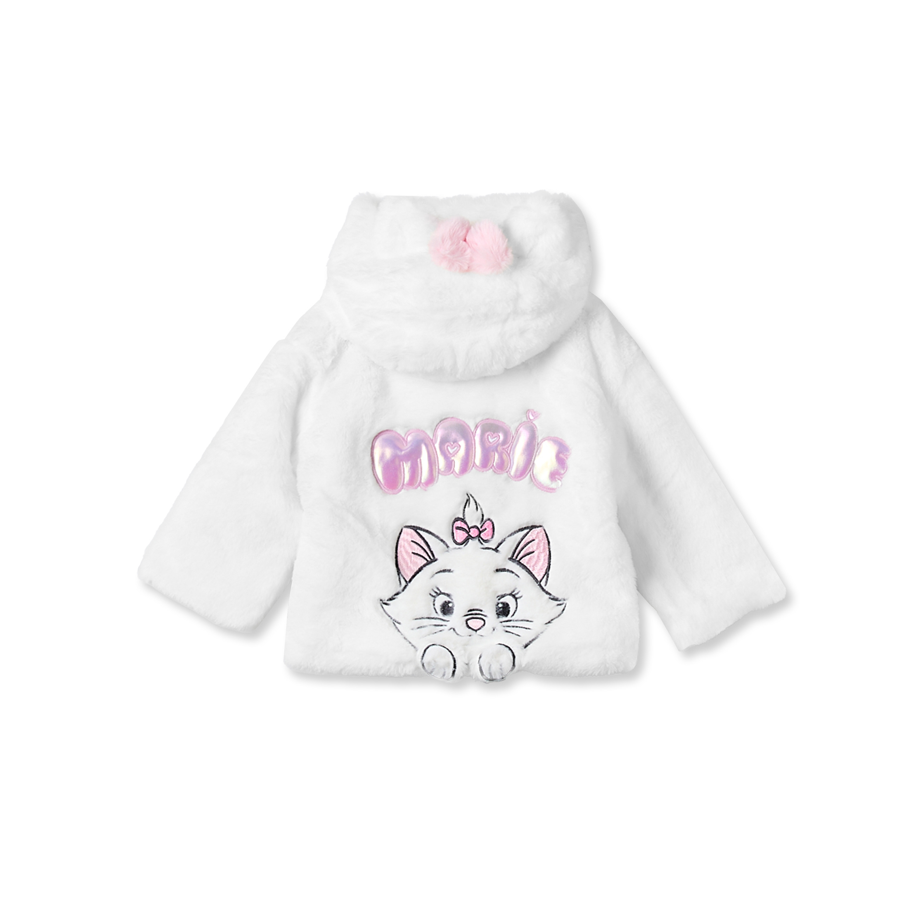 جاكيت فرو صناعي بقبعة وطبعات من ديزني-girls-clothing-winterwear-jacketsandcoats-image-2