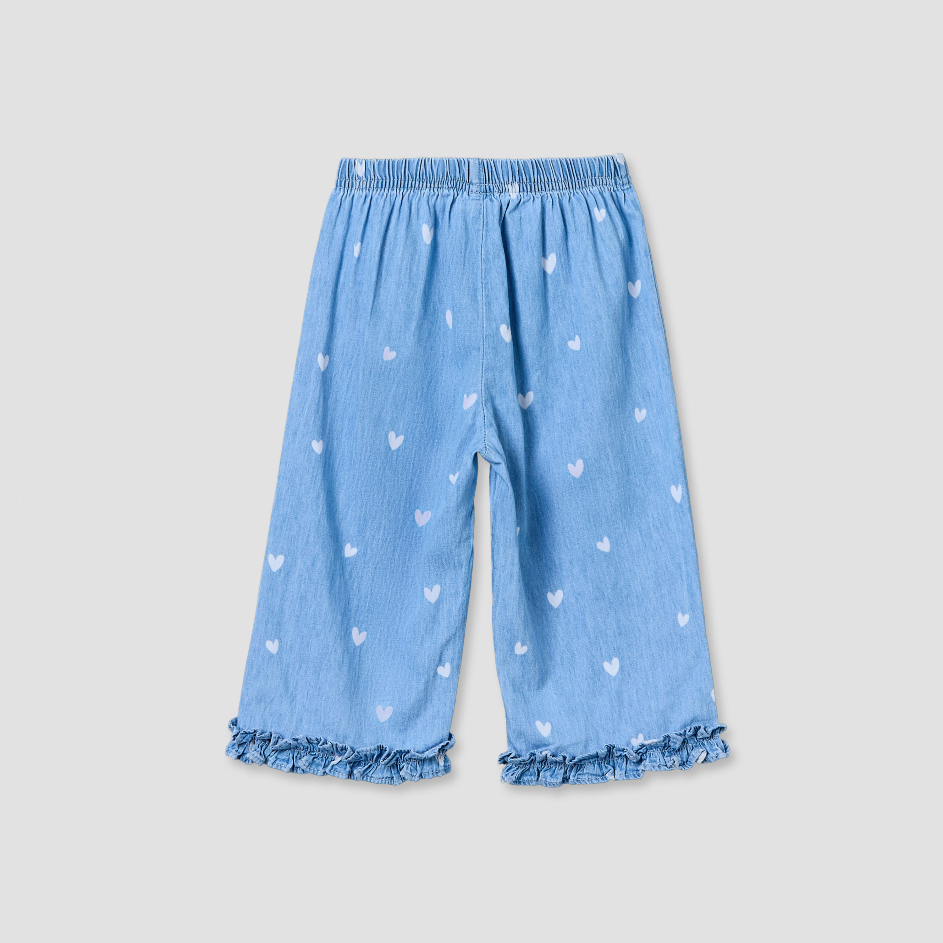 Disney Round Neck Sleeveless Denim Top and Wide Leg Pants Set with Minnie Mouse Applique-baby-girls-clothing-setsandcoords-image-5