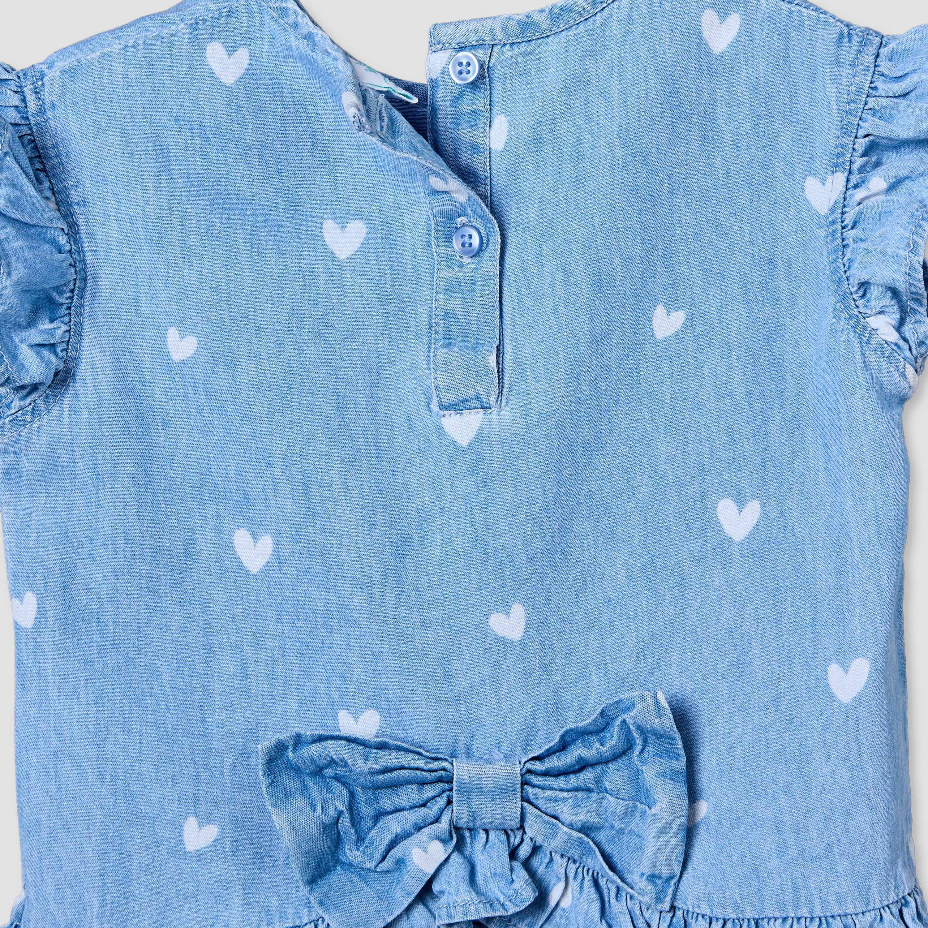 Disney Round Neck Sleeveless Denim Top and Wide Leg Pants Set with Minnie Mouse Applique-baby-girls-clothing-setsandcoords-image-8