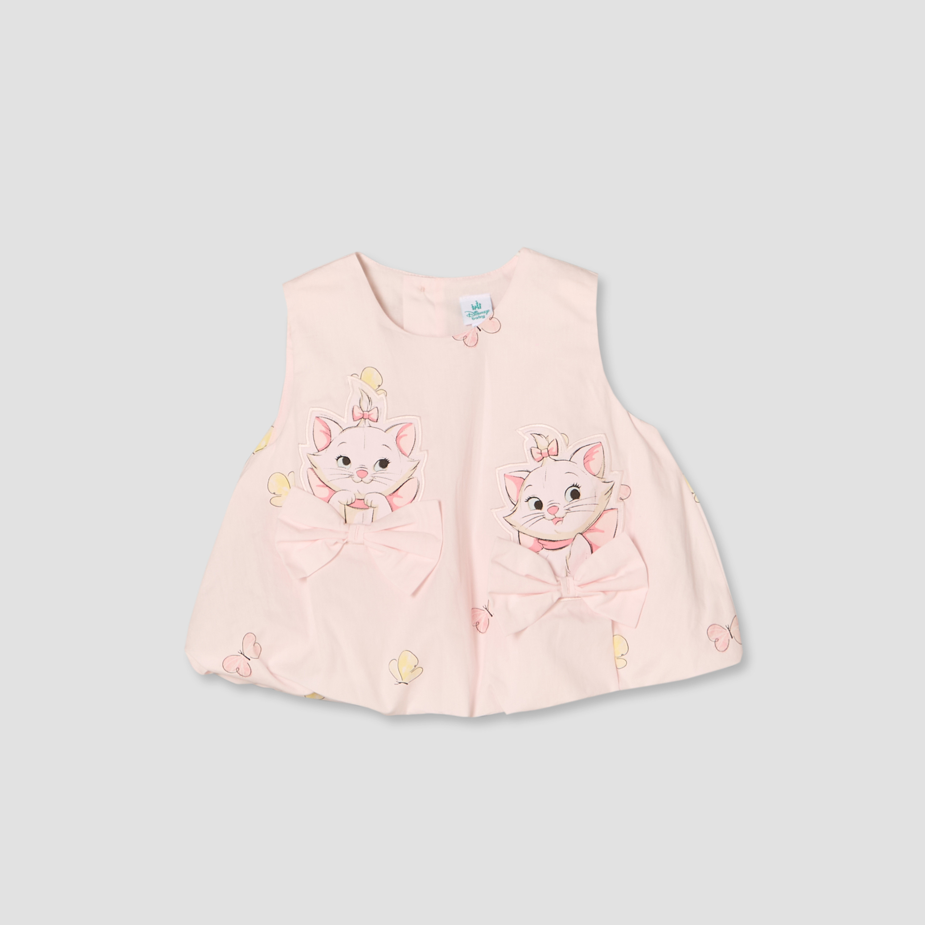 Disney Round Neck Sleeveless Top and Shorts Set with Marie Print-baby-girls-clothing-setsandcoords-image-2