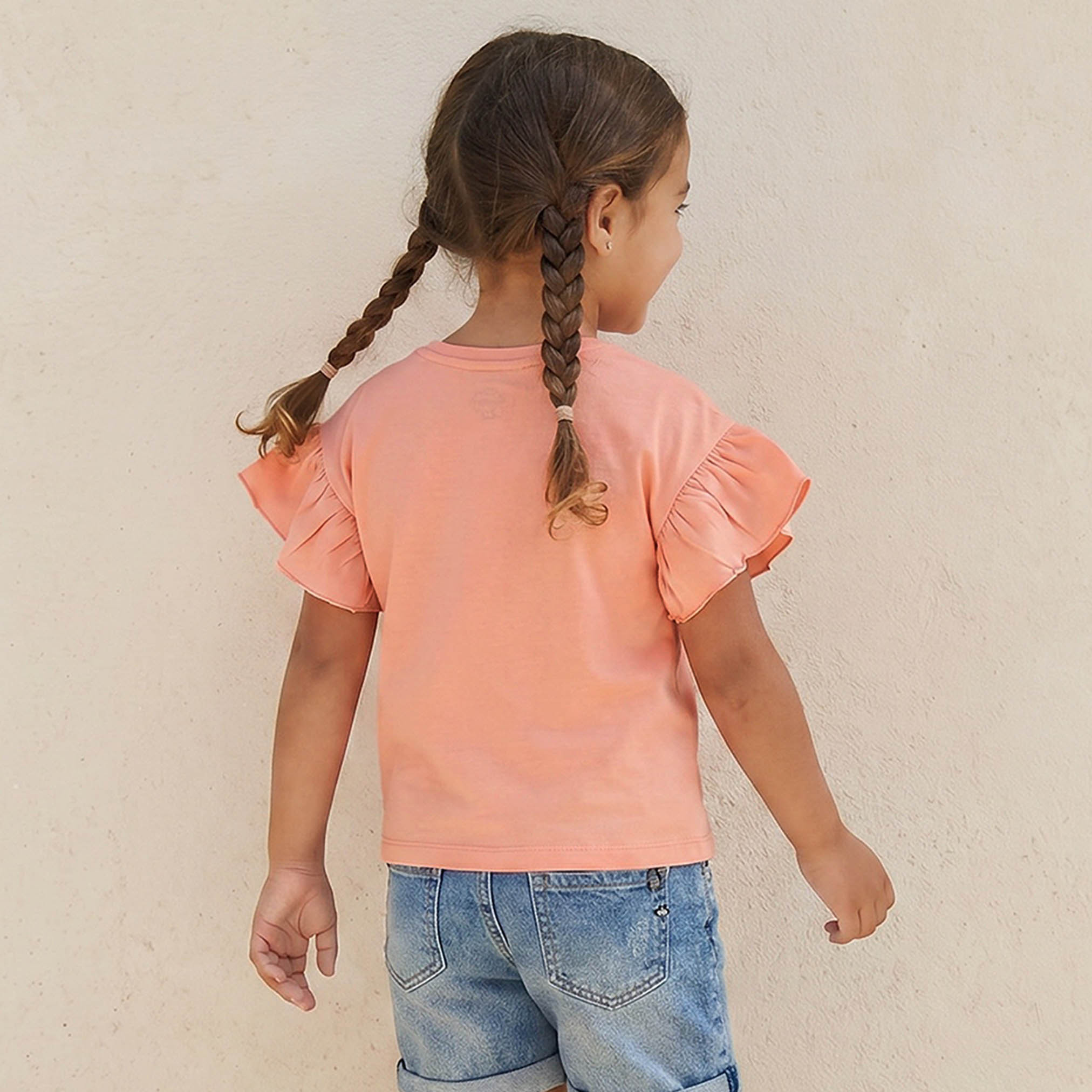 تيشيرت بياقة مستديرة وأكمام قصيرة وطبعات يونيكورن من جونيورز-girls-clothing-tshirts-image-3
