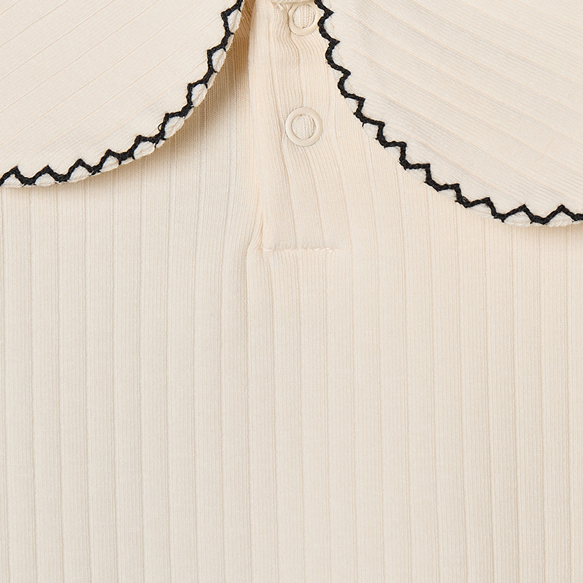 Juniors Peter Pan Collar Long Sleeves Top with Ribbed Texture-girls-clothing-tshirts-image-5