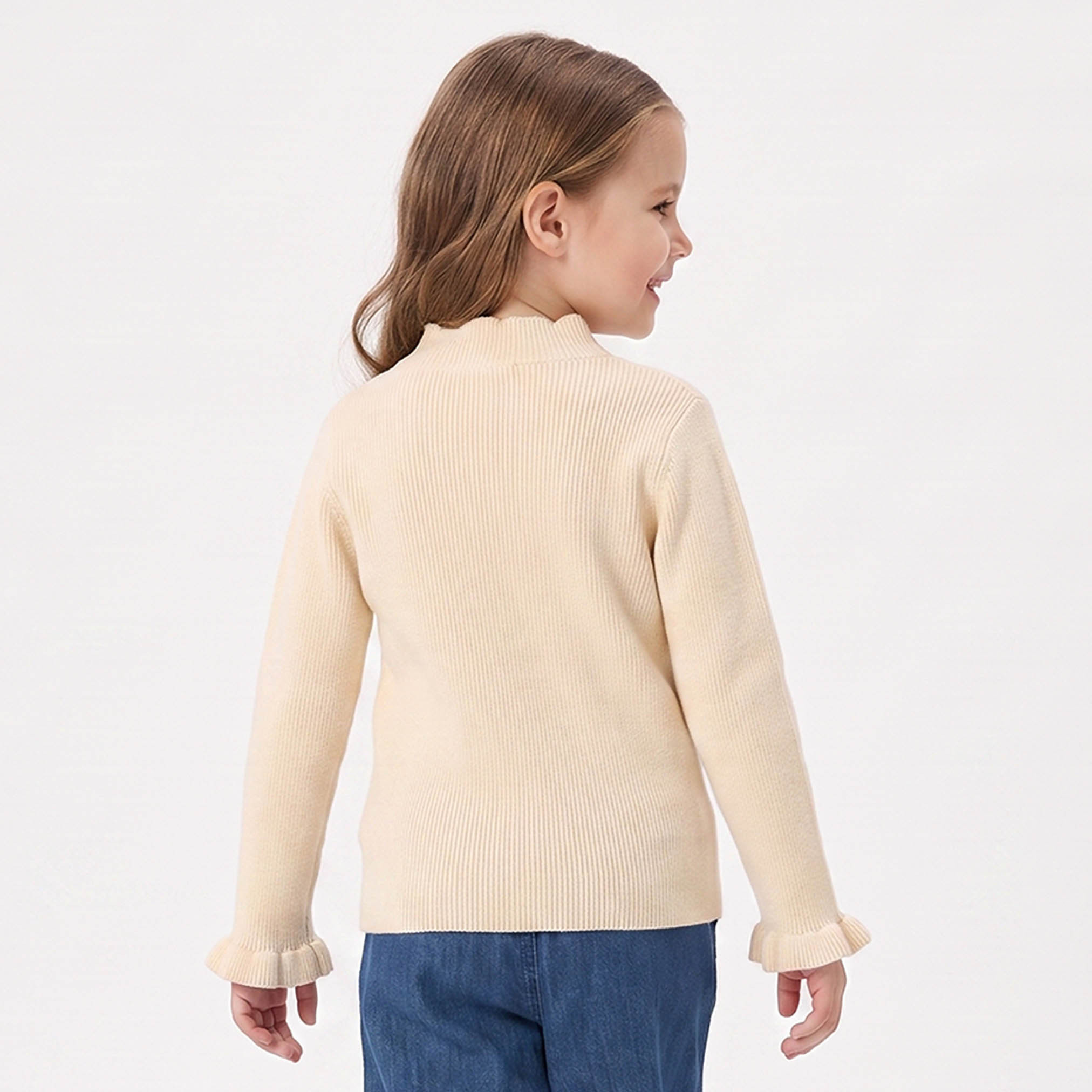 كارديجان مضلع بأكمام واسعة من جونيورز-girls-clothing-jumpersandcardigans-image-3