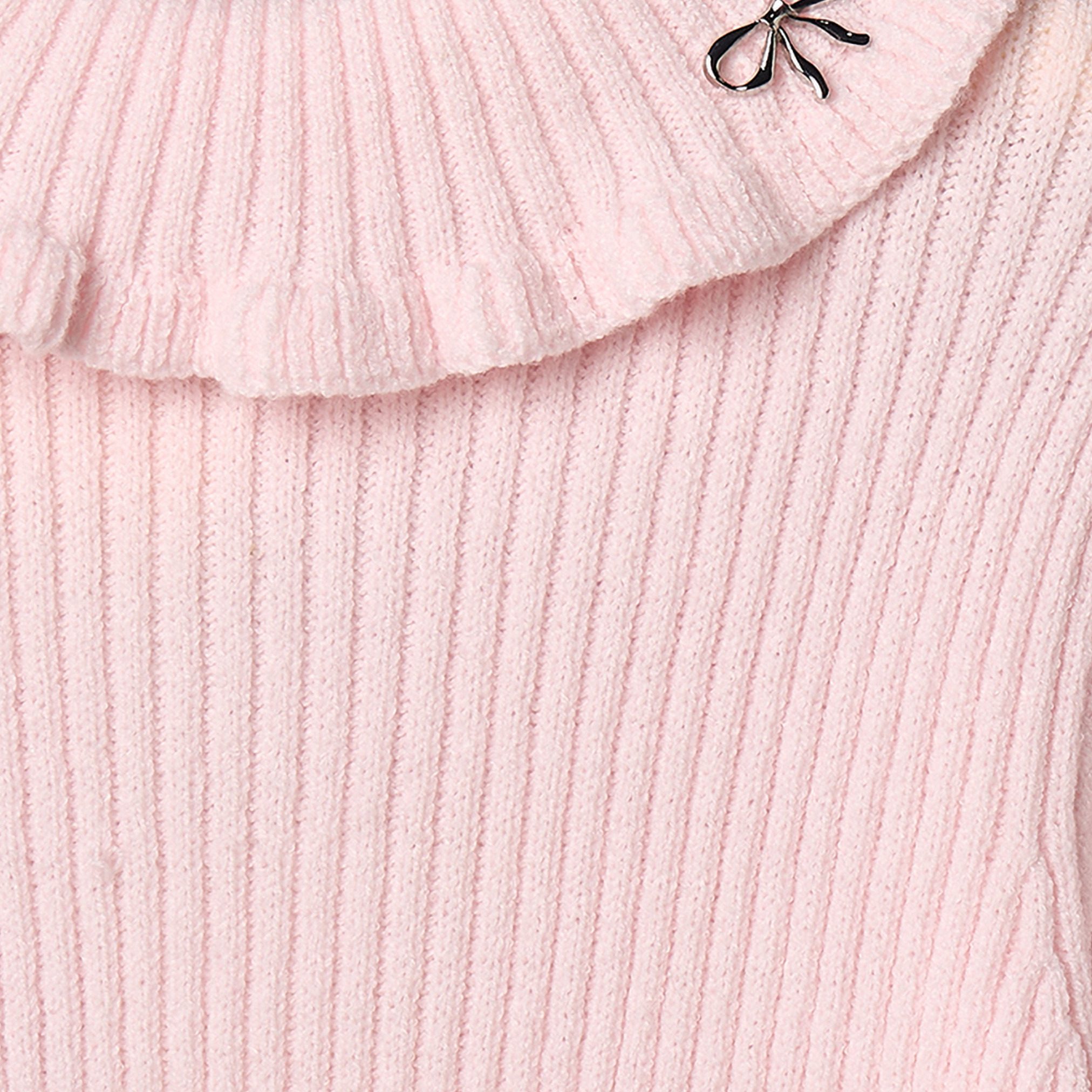 Juniors Ruffle Neck Sweater with Balloon Sleeves-girls-clothing-jumpersandcardigans-image-3