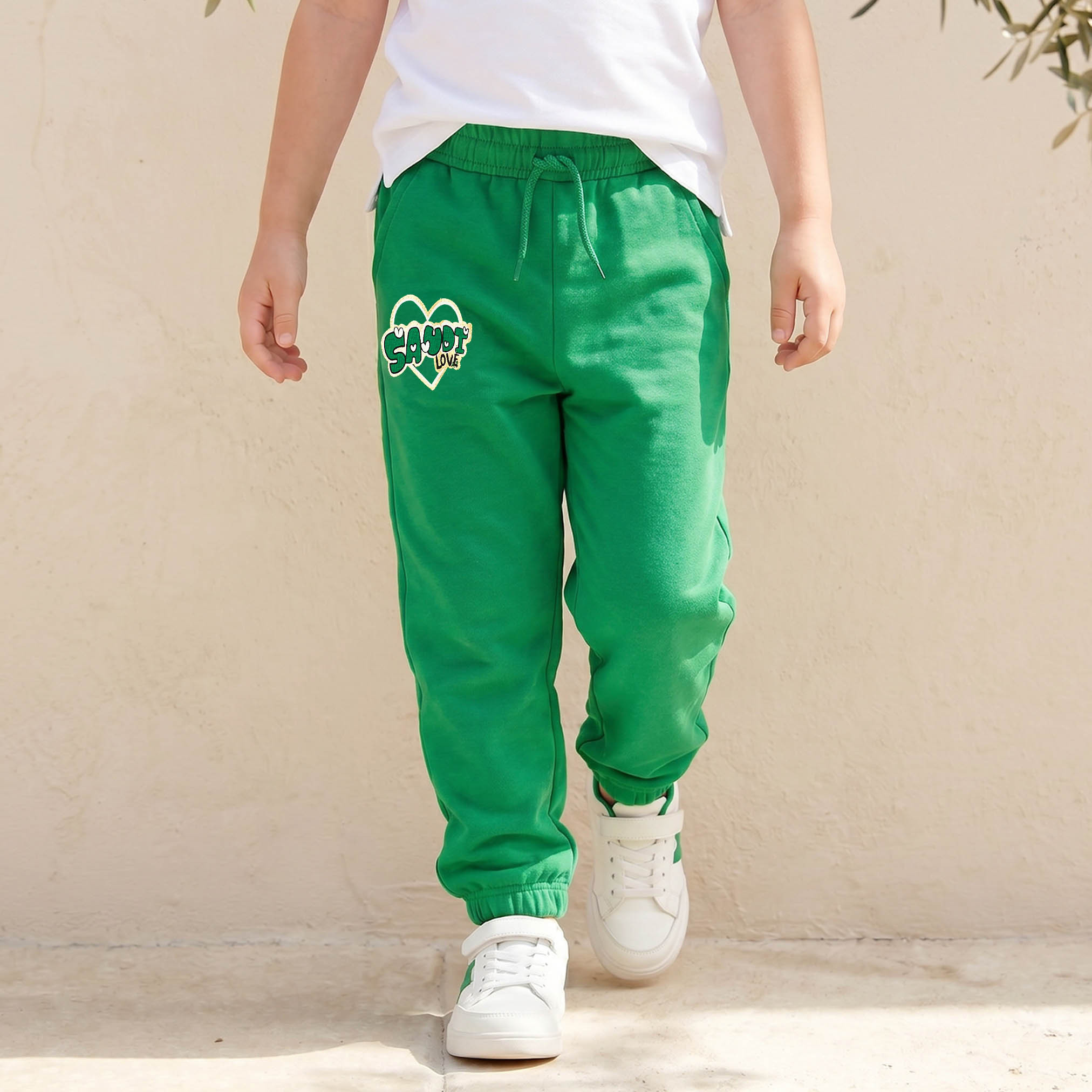بنطلون رياضي بطبعات ورباط خصر من جونيورز-baby-girls-clothing-bottoms-joggersandtrackpants-image-1