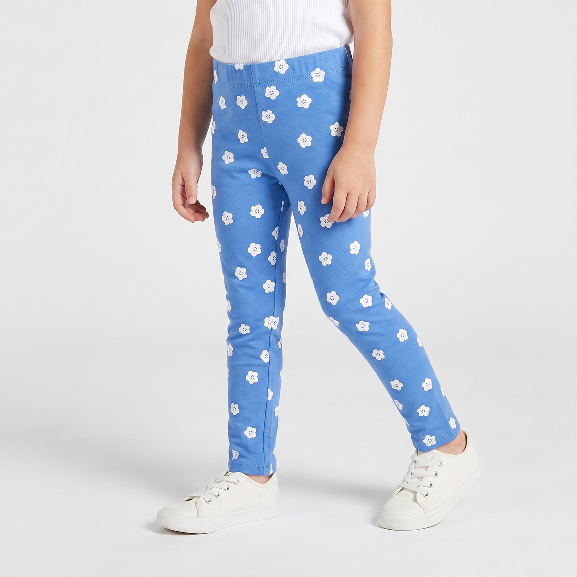 Juniors Leggings with Floral Print-baby-girls-clothing-bottoms-leggings-image-1