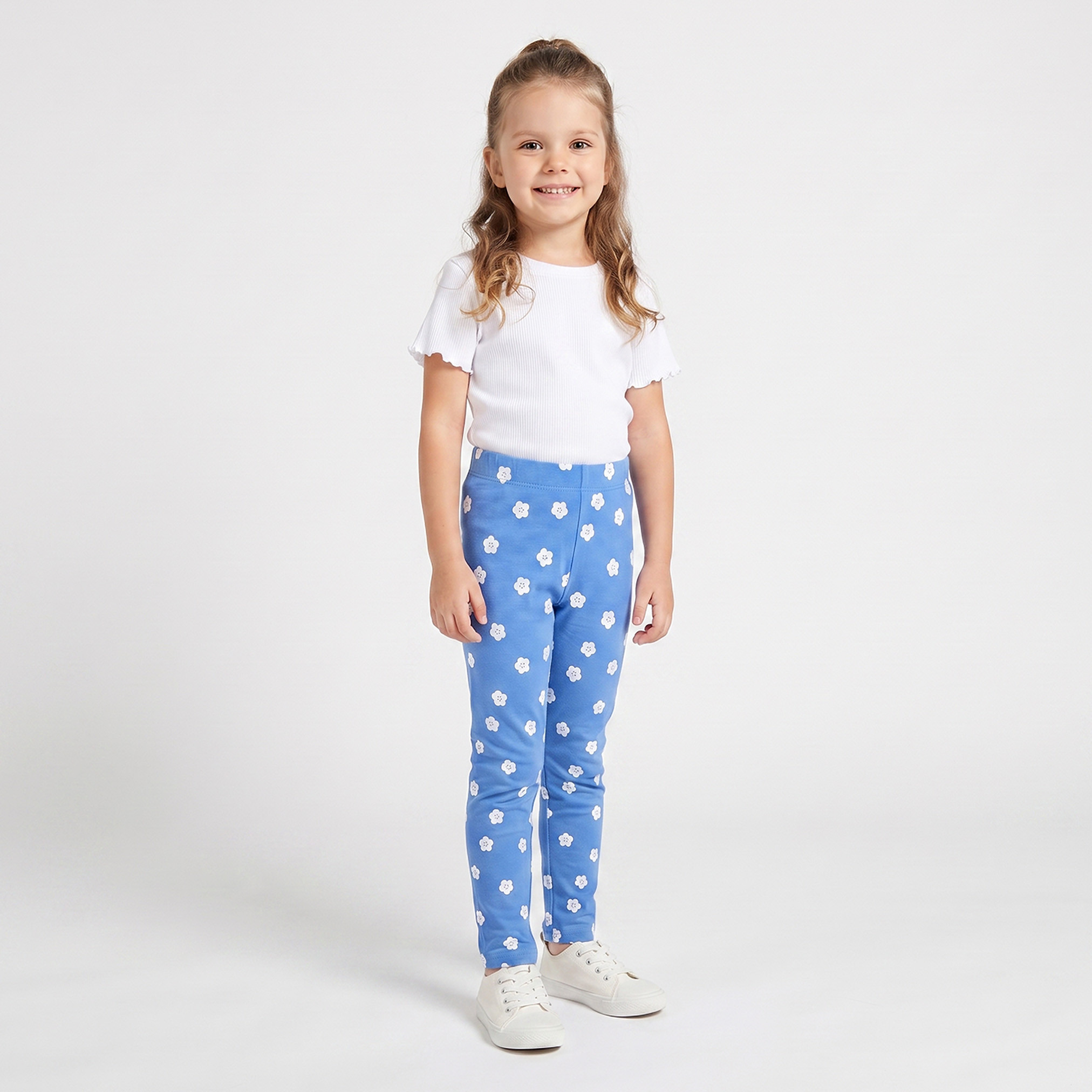 Juniors Leggings with Floral Print-baby-girls-clothing-bottoms-leggings-image-2