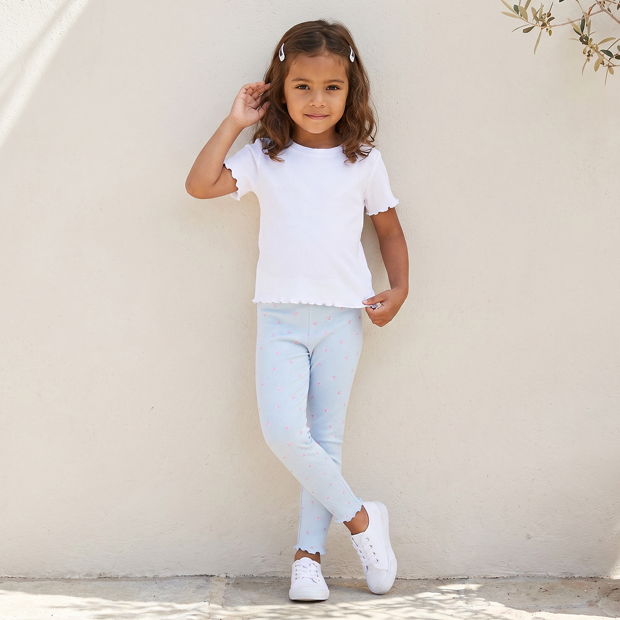 Juniors Leggings with Butterfly Print-baby-girls-clothing-bottoms-leggings-image-2