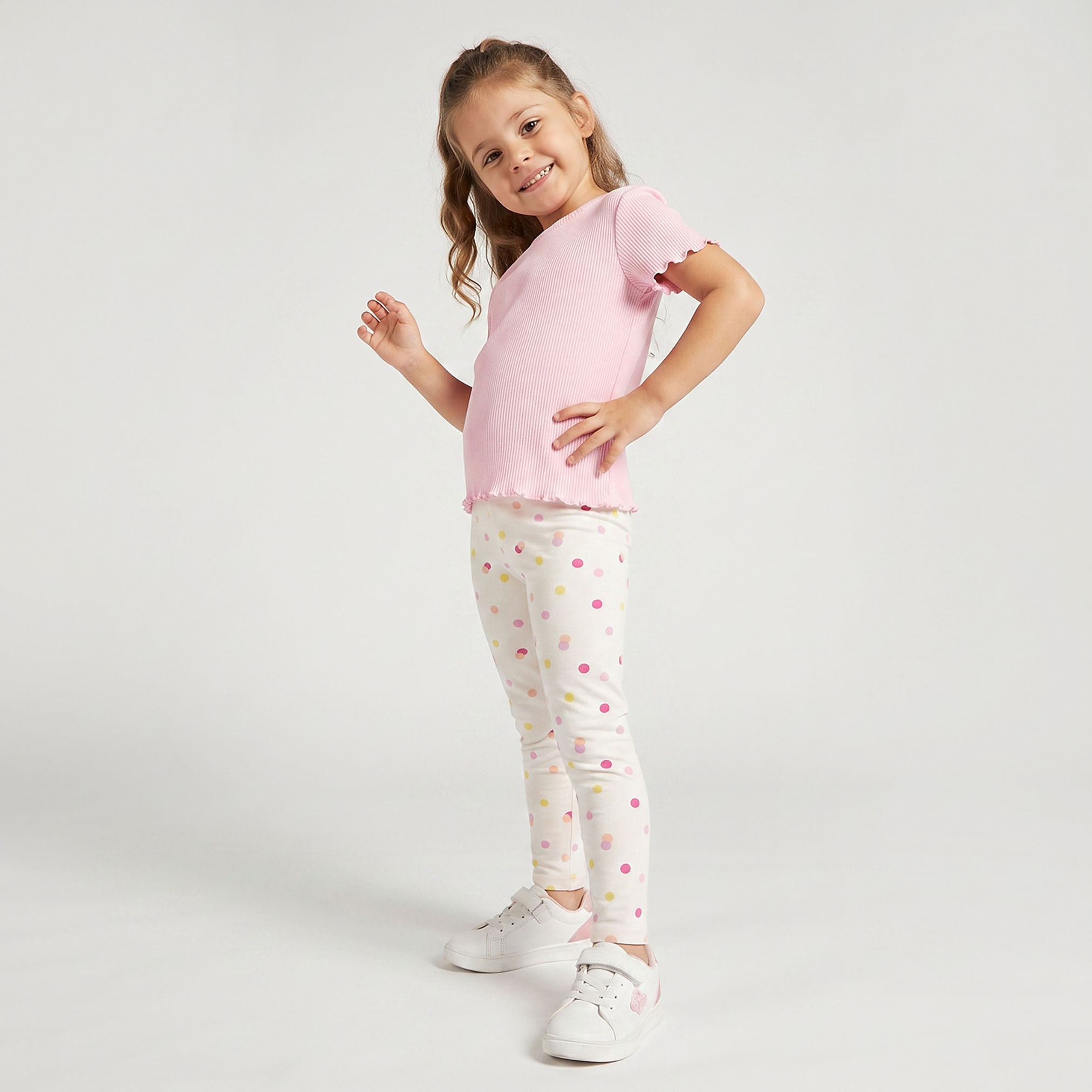 Juniors Leggings with Polka Dot Print-baby-girls-clothing-bottoms-leggings-image-4