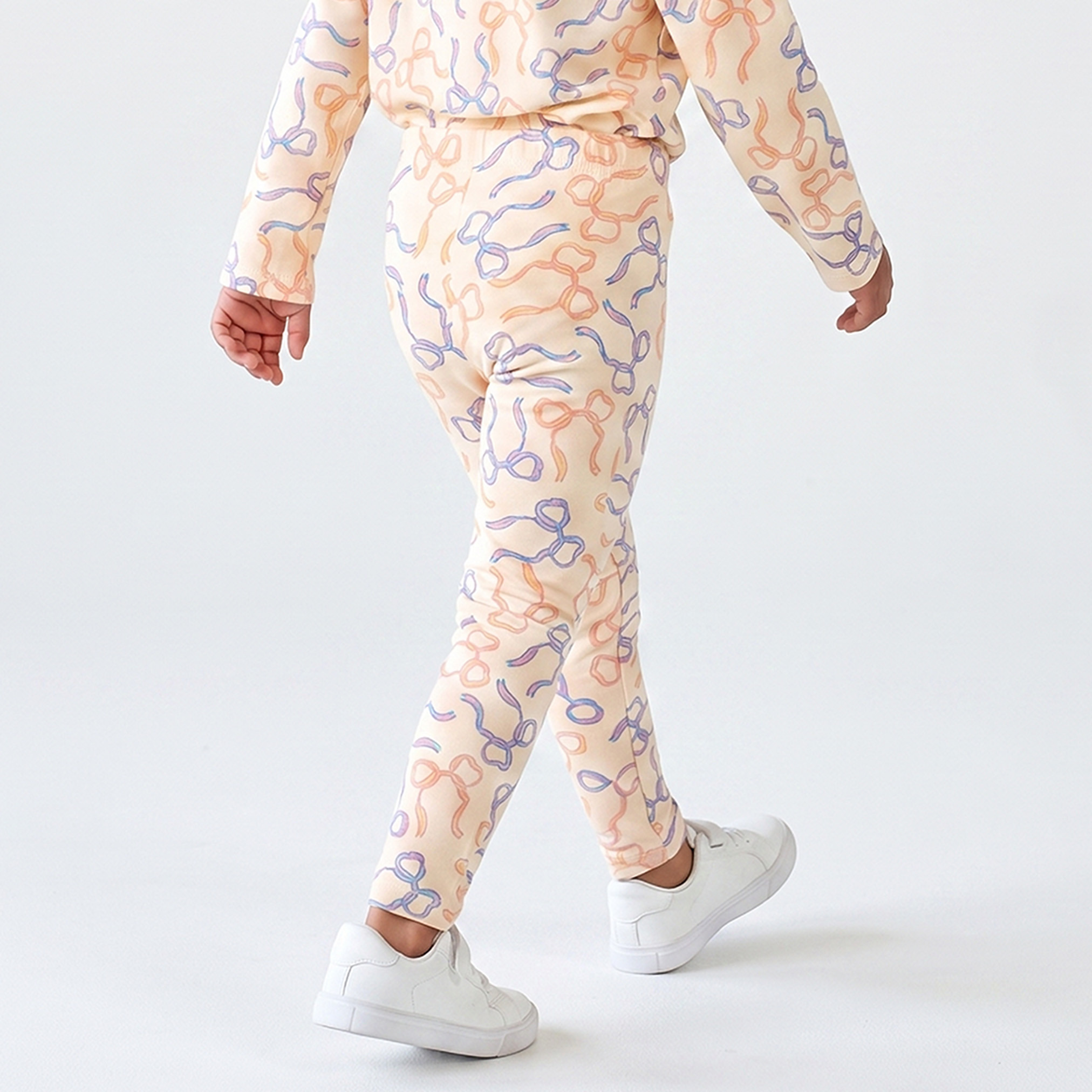 بنطلون ليقنز بطبعات فيونكة من جونيورز-baby-girls-clothing-bottoms-leggings-image-3