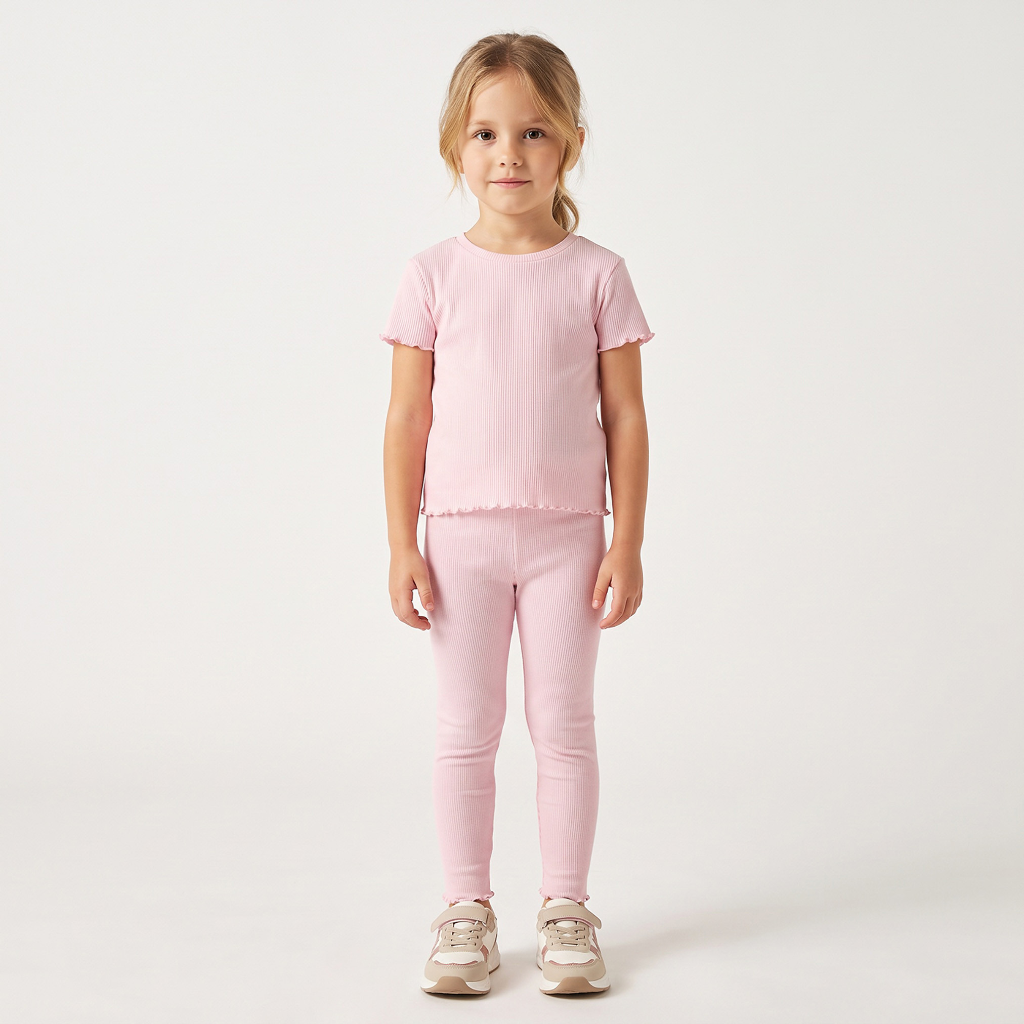 Juniors Leggings with Elasticated Waistband-baby-girls-clothing-bottoms-leggings-image-2