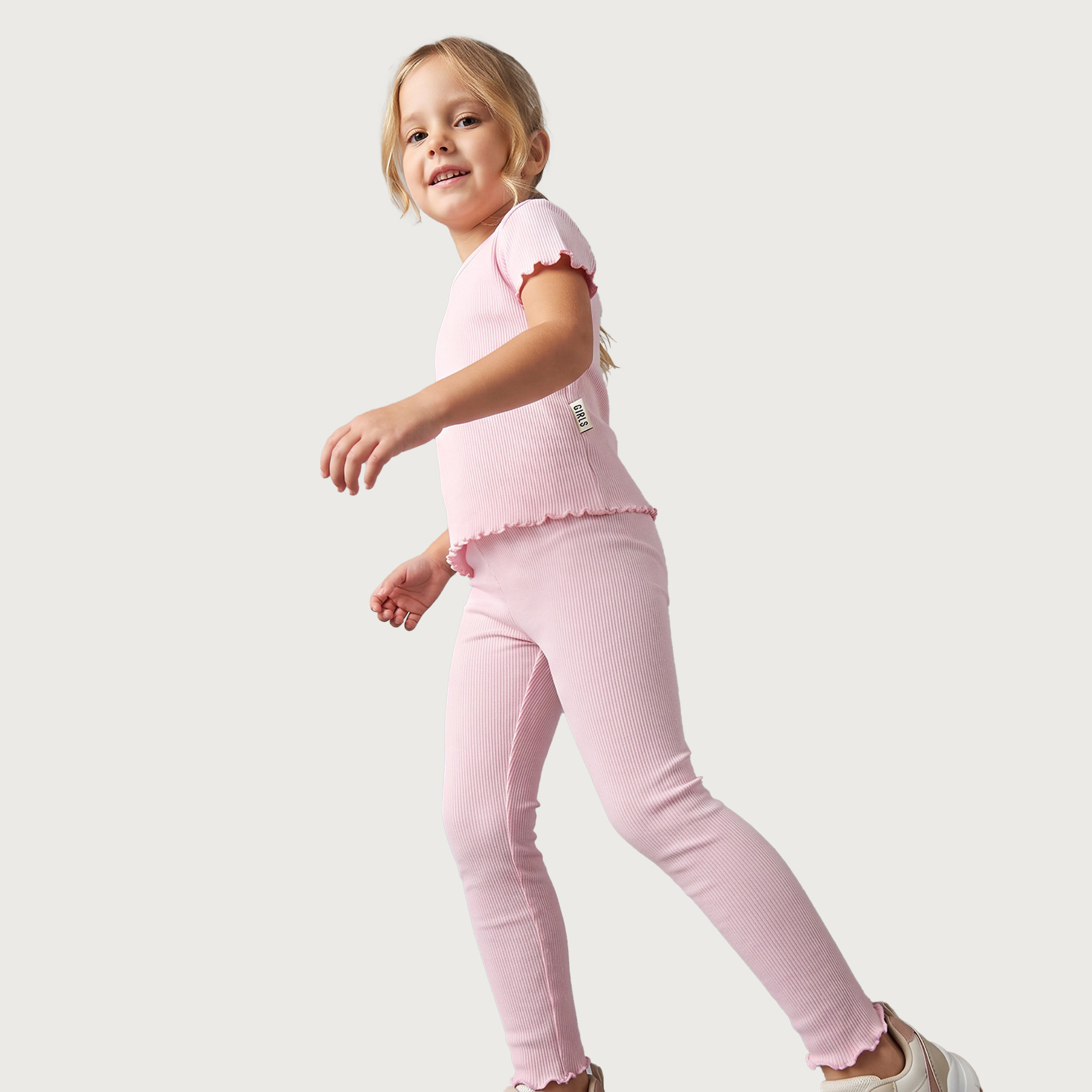 Juniors Leggings with Elasticated Waistband-baby-girls-clothing-bottoms-leggings-image-4