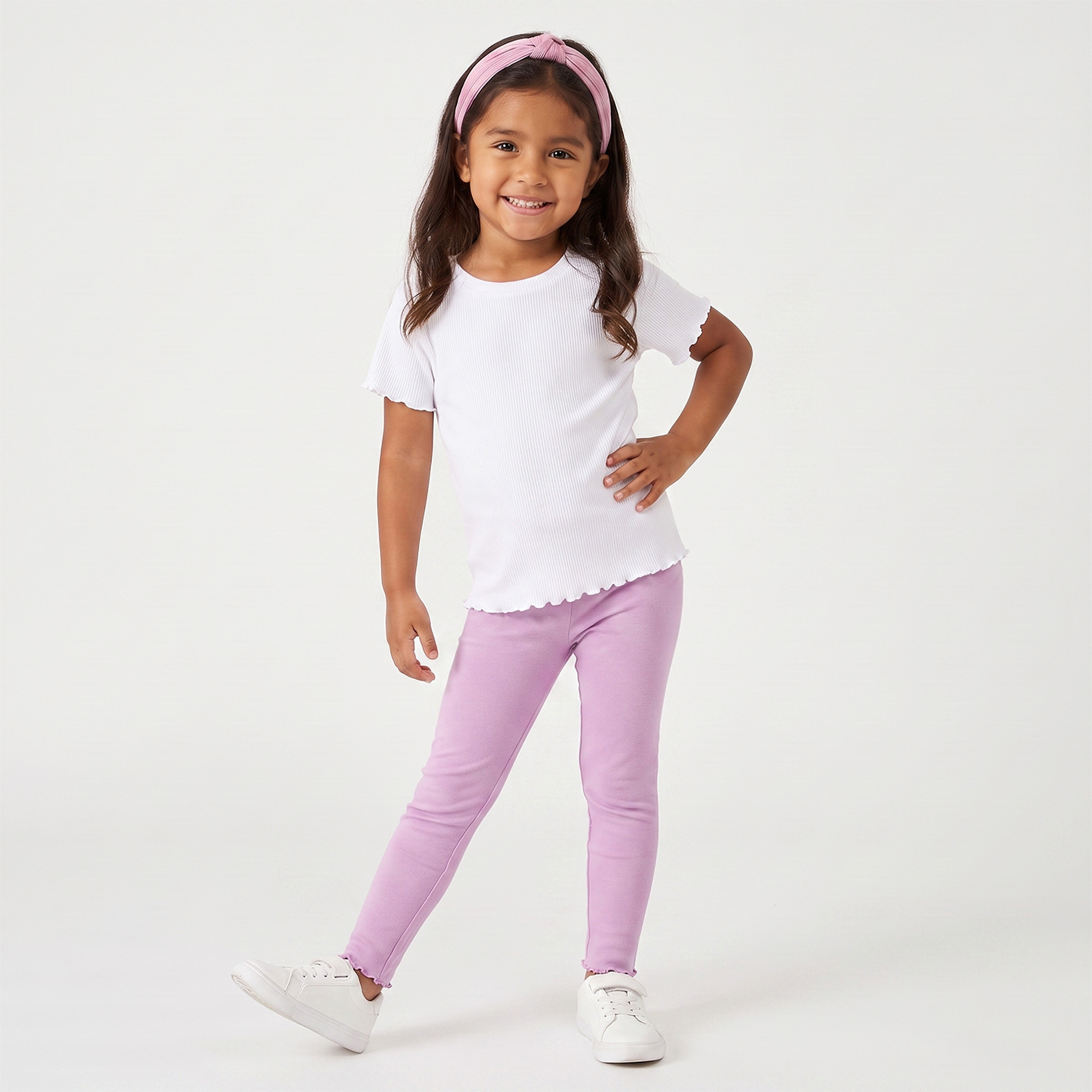 بنطلون ليقنز بأطراف مموجة من جونيورز-baby-girls-clothing-bottoms-leggings-image-2