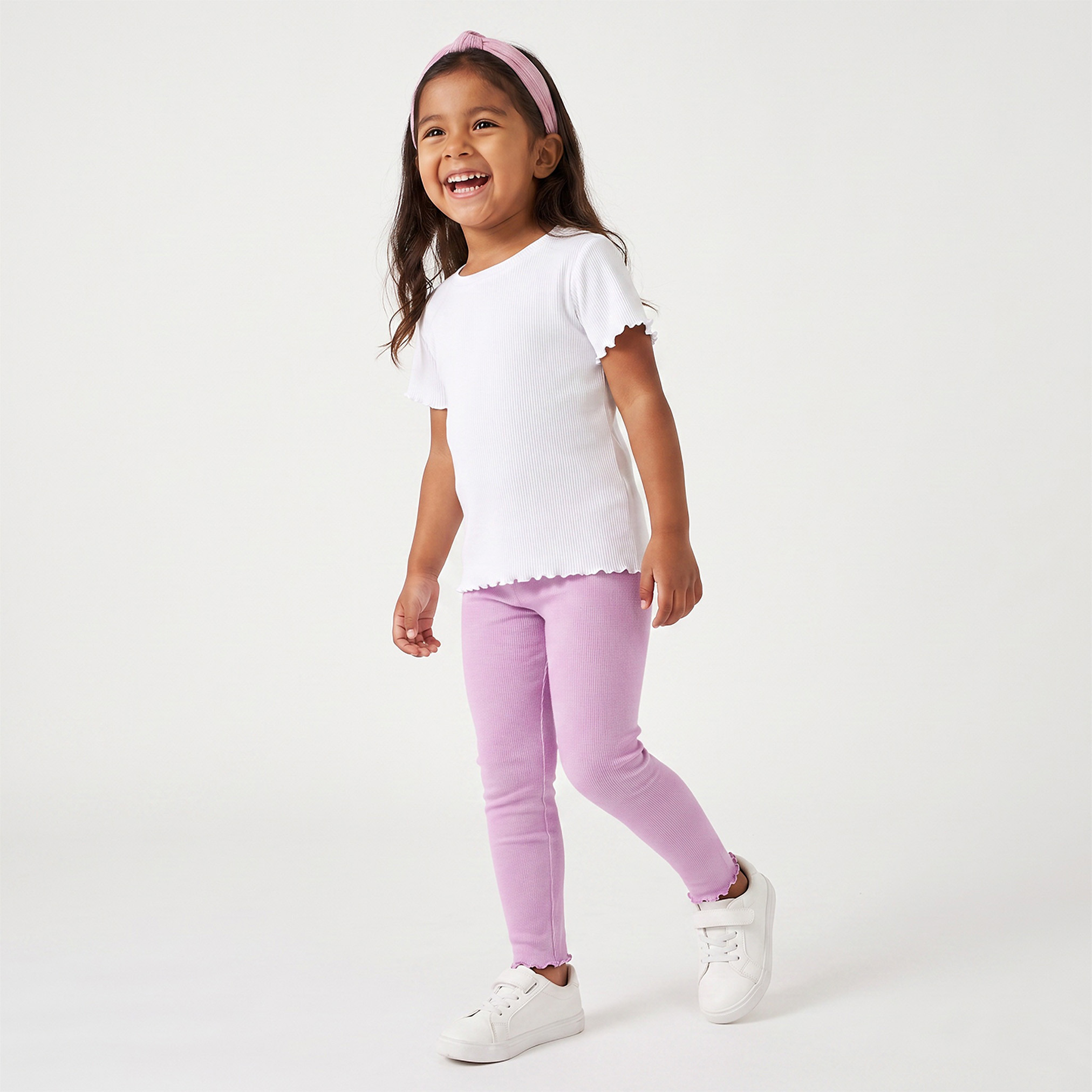 بنطلون ليقنز بأطراف مموجة من جونيورز-baby-girls-clothing-bottoms-leggings-image-5