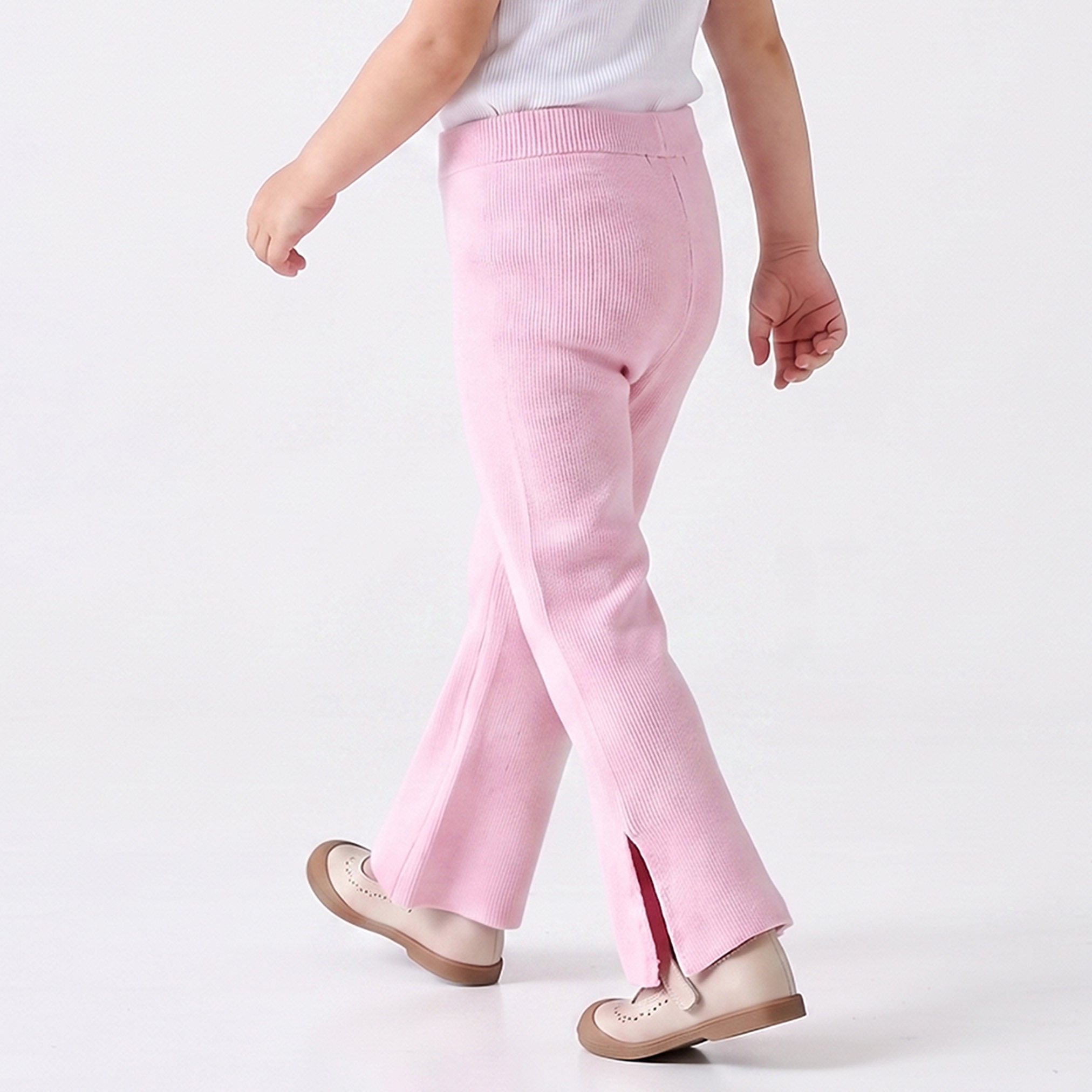 بنطلون ليقنز واسع بفتحة جانبية من جونيورز-baby-girls-clothing-bottoms-leggings-image-3